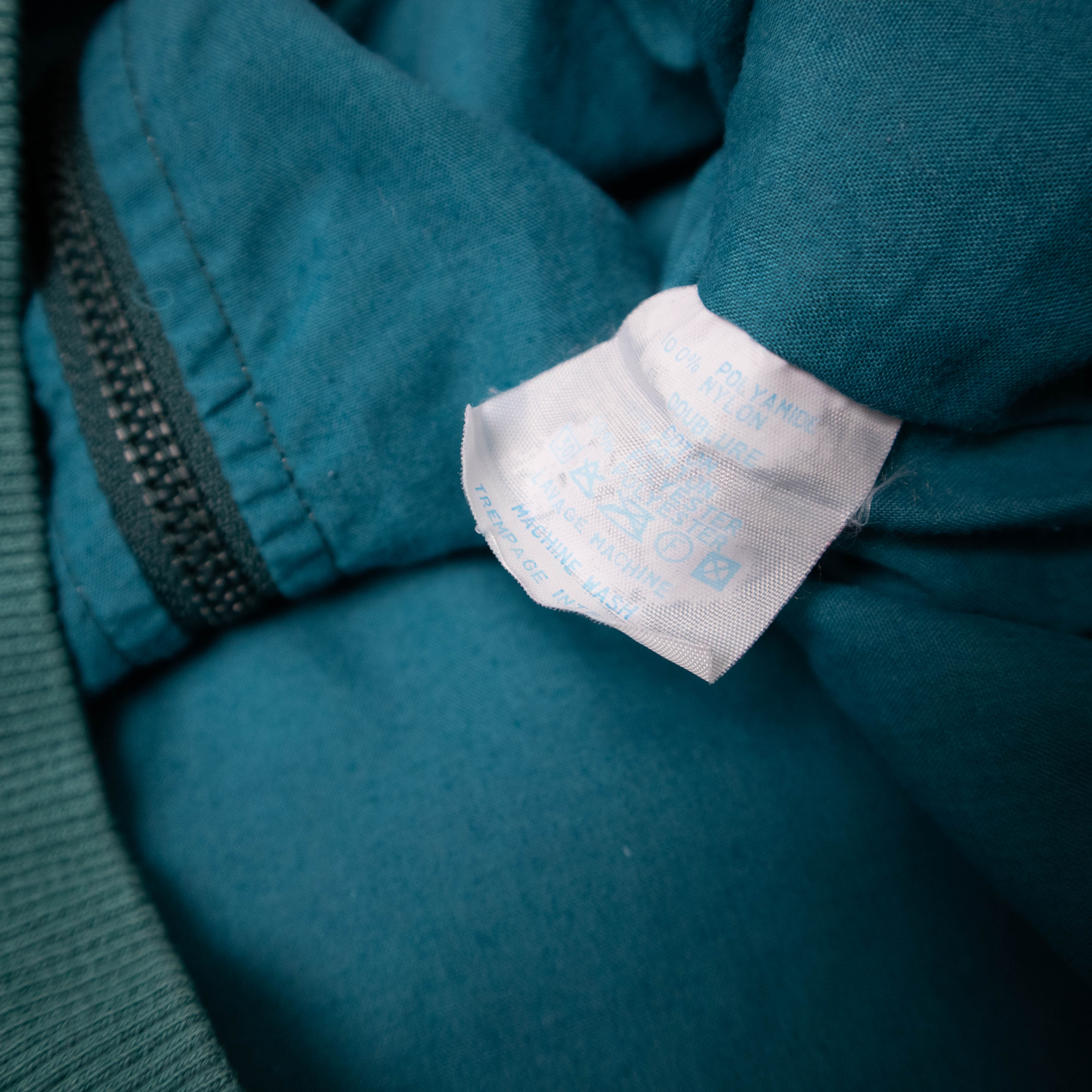 Vintage 90s abstract print green lilac Windbreaker Jacket - Size S/M