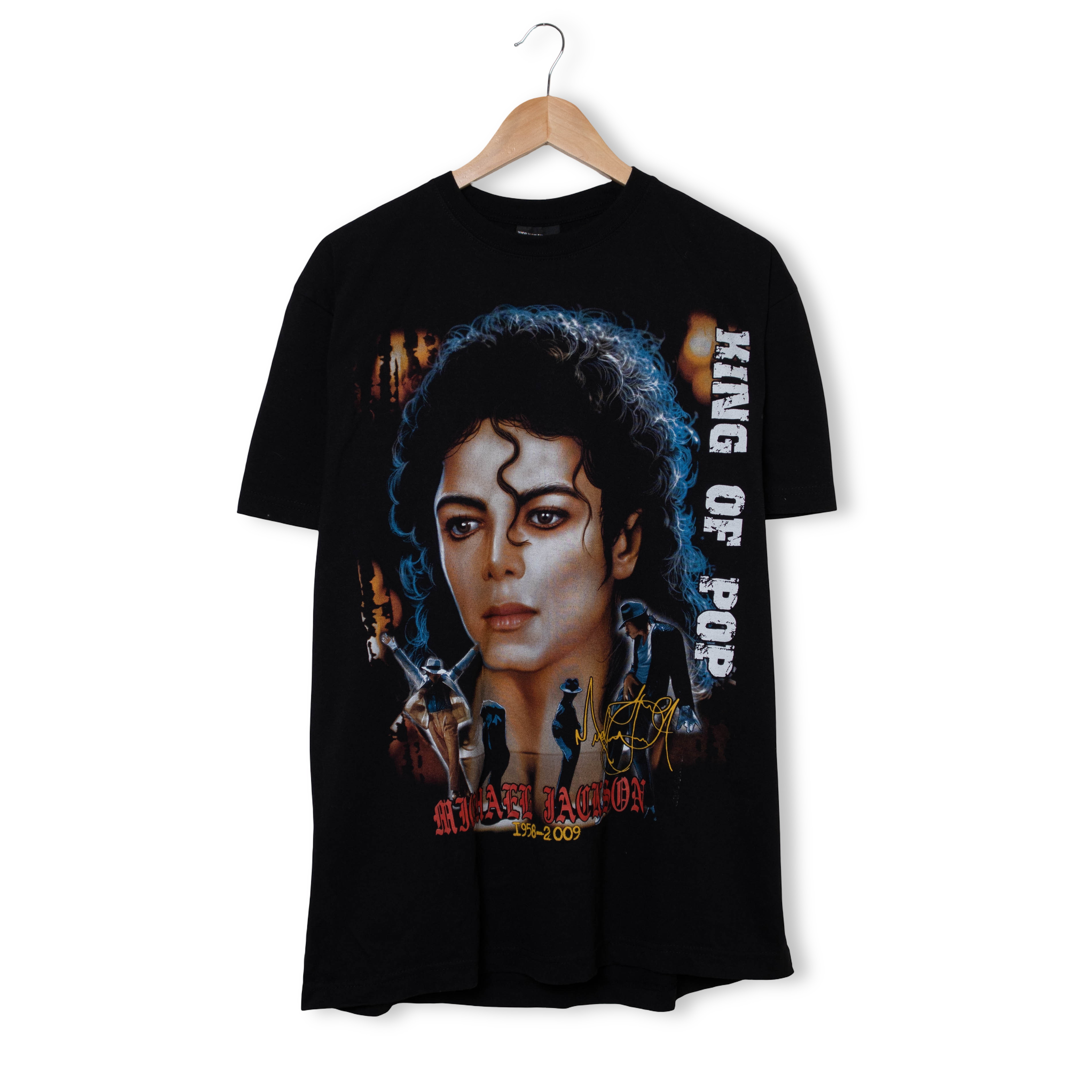 Vintage Michael Jackson graphic print black T shirt - Size XL