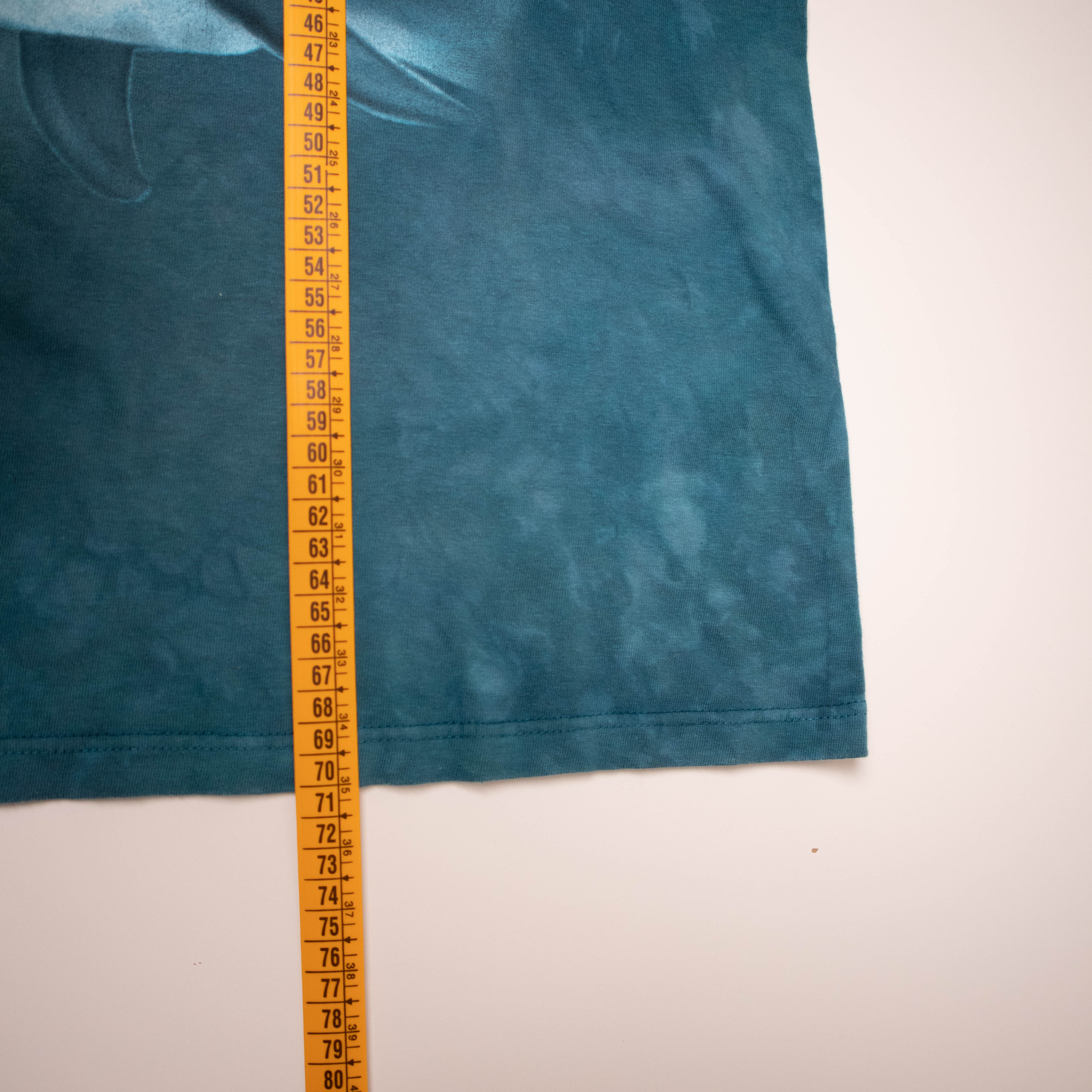 Vintage 90s blue dolphin graphic print T shirt Made in USA - Size M/L