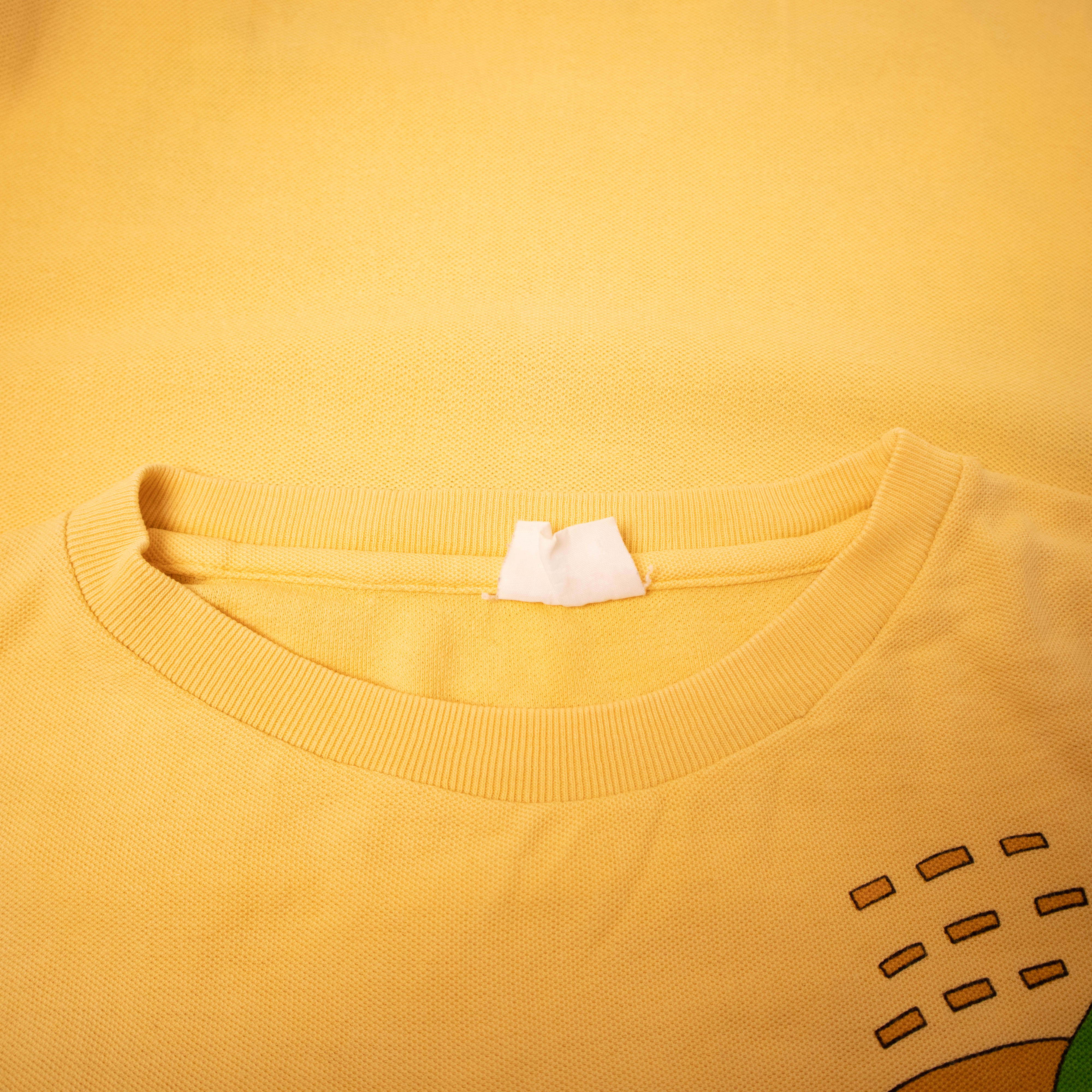 Vintage 90s yellow graphic animal print T shirt - Size XL/XXL