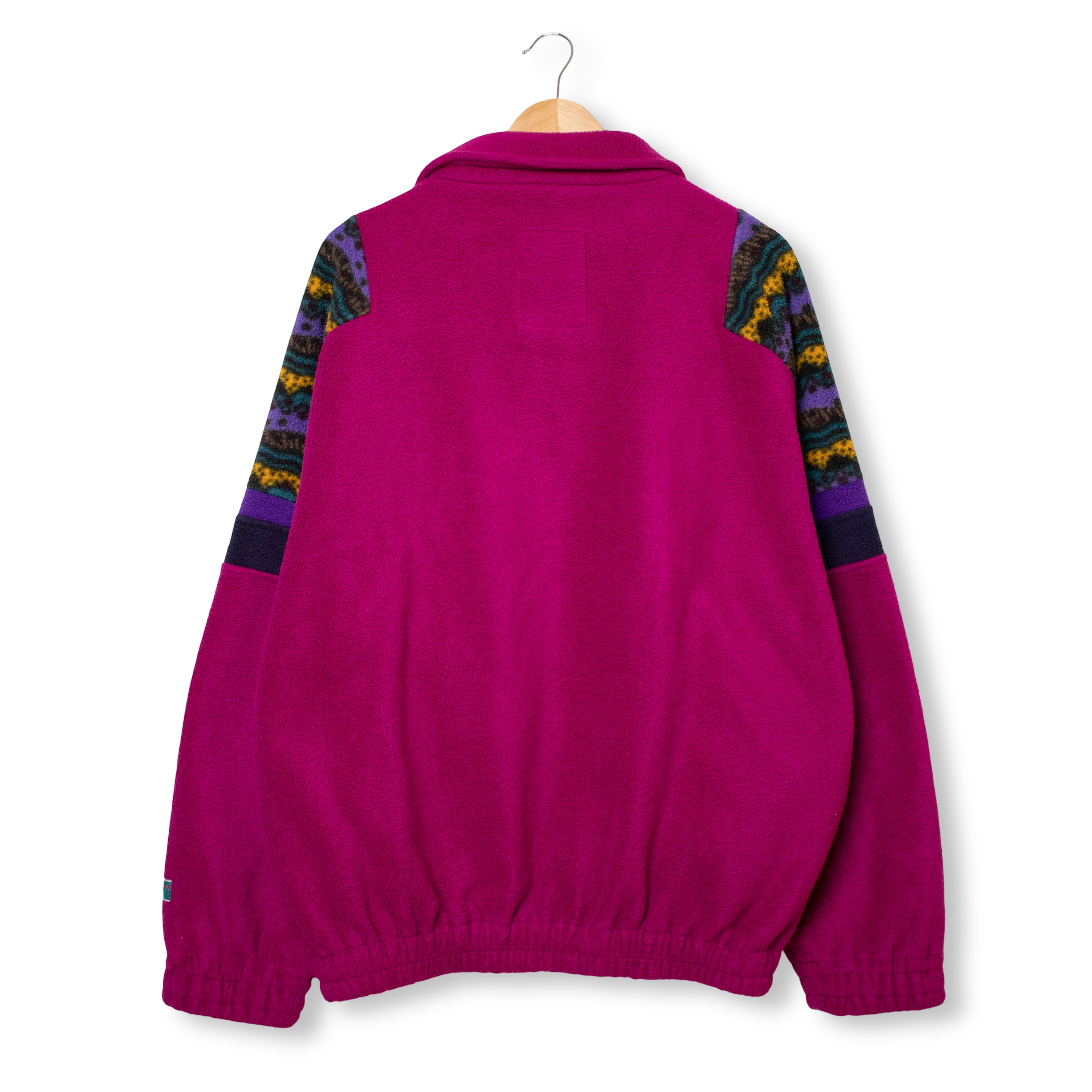 Vintage 80/90s fucsia abstract Fleece - Size L/XL