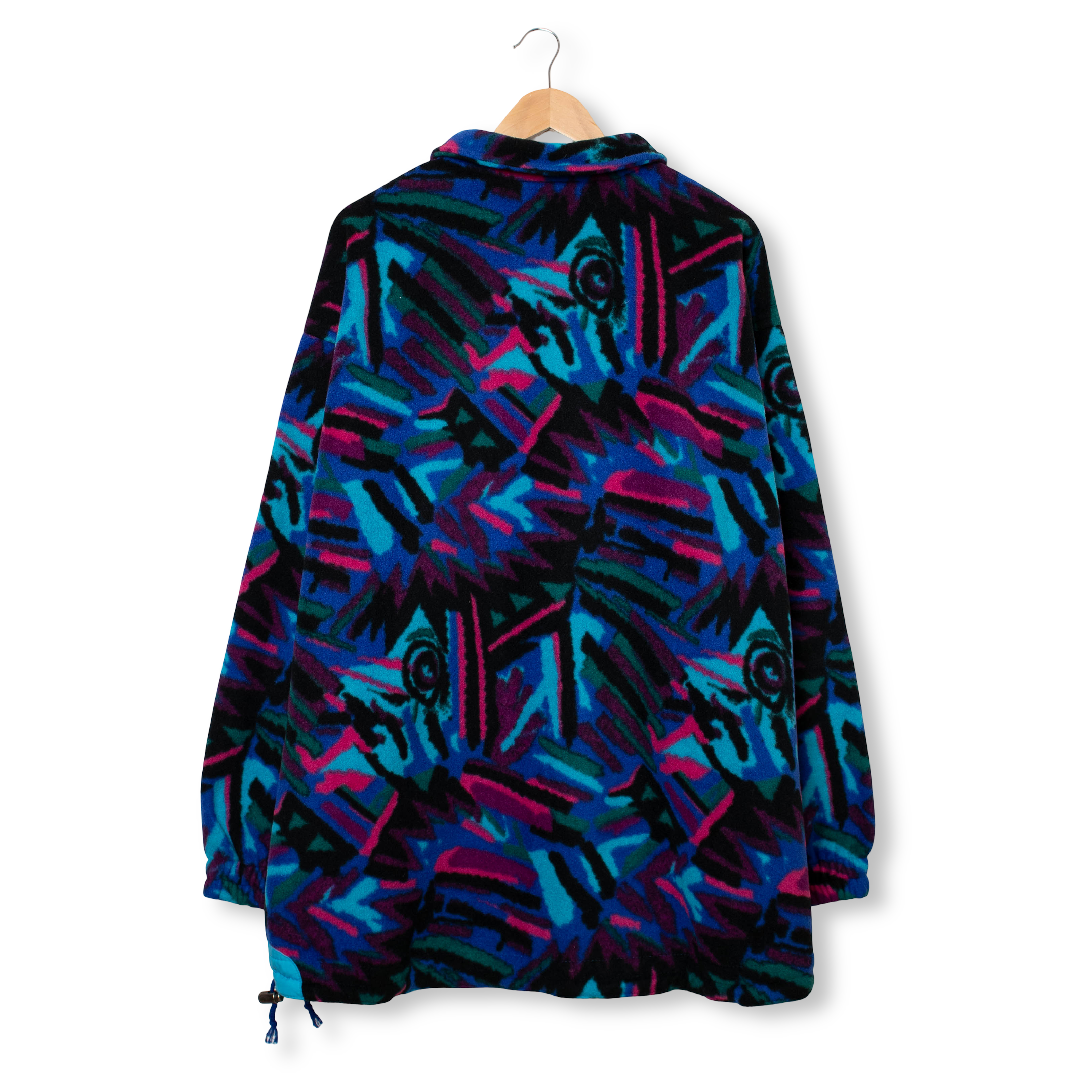 Vintage 80/90s blue Fila Magic Line abstract Fleece - Size XXL