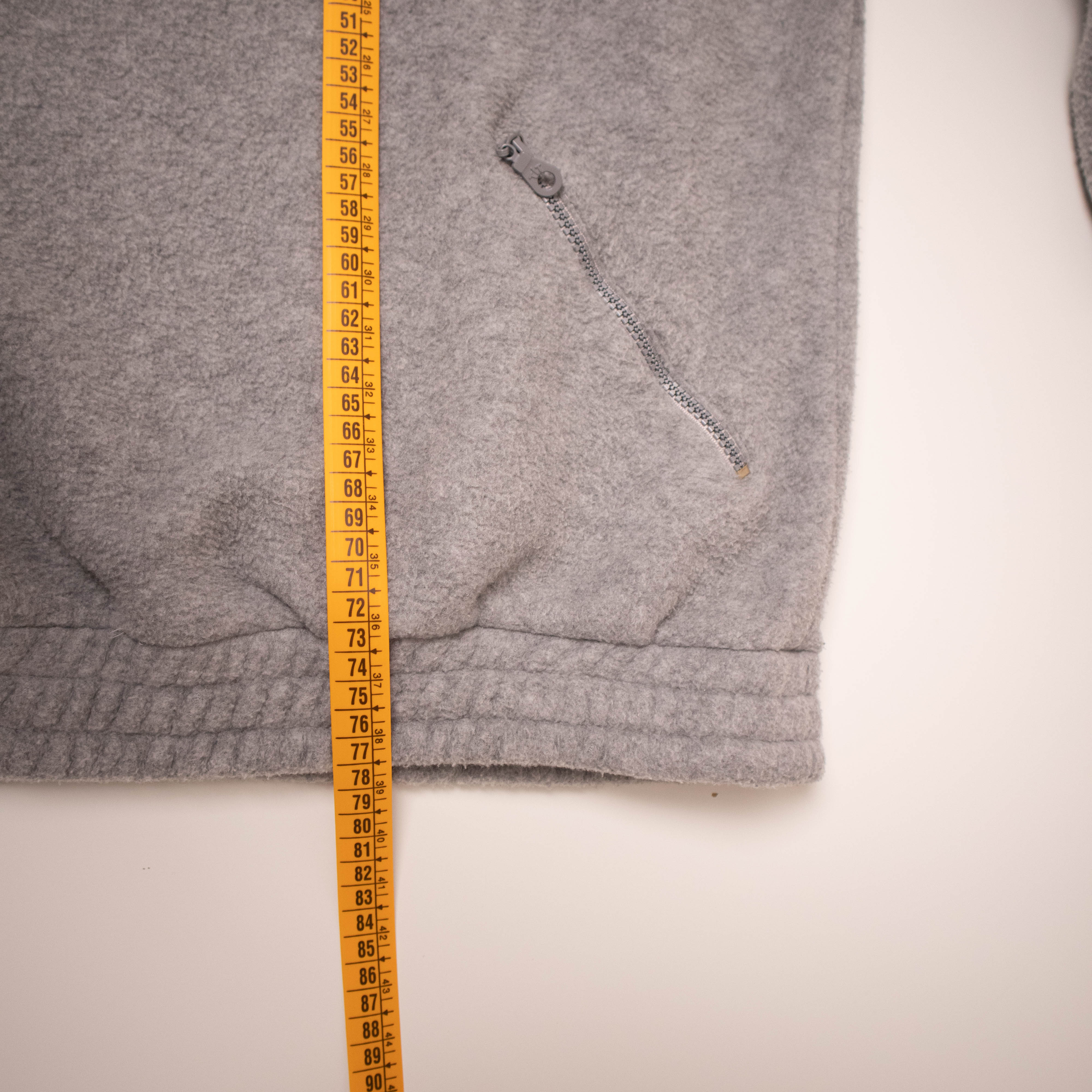 Vintage 80/90s grey and dark green two tones Fleece - Size XL