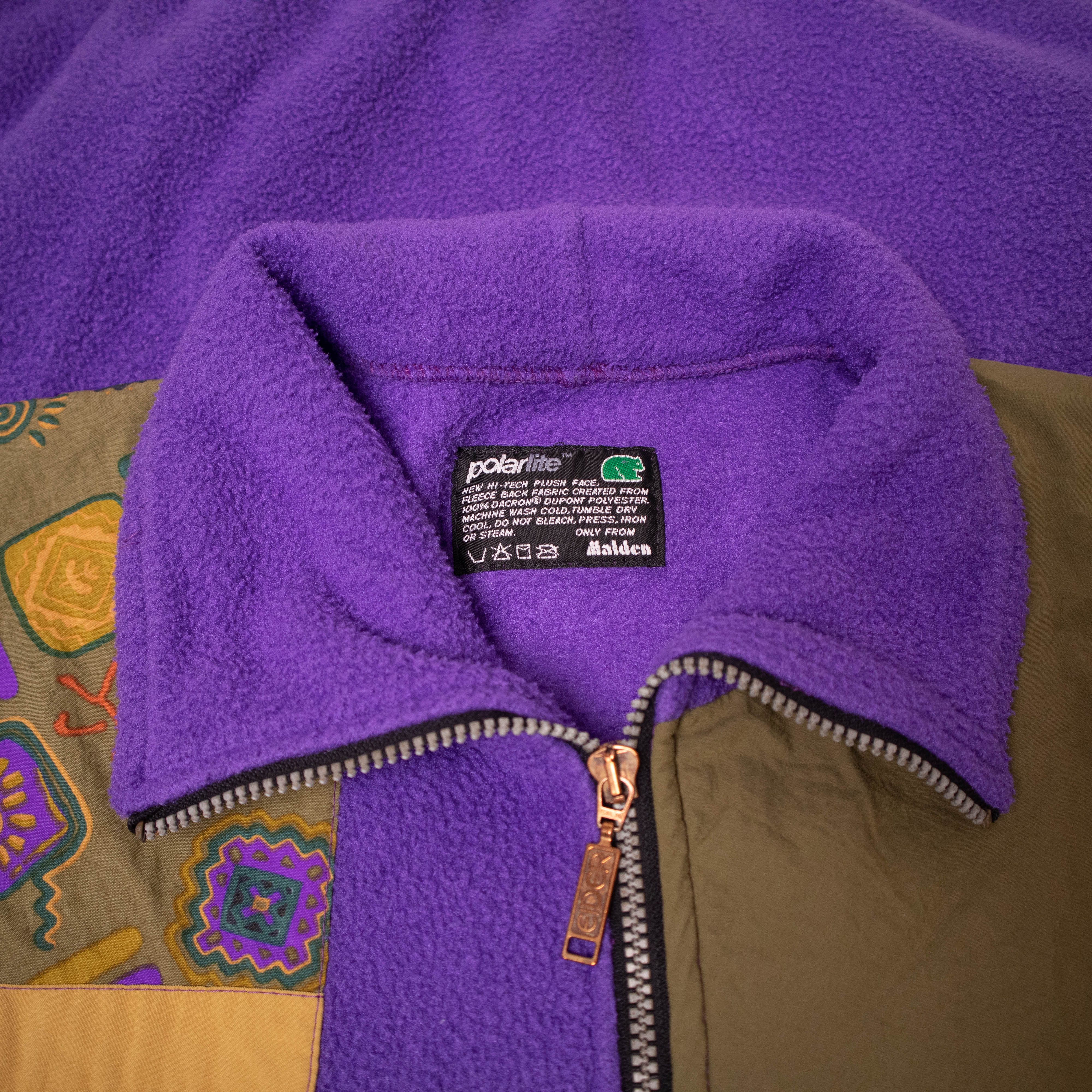 Vintage 80/90s purple and brown Fleece - Size XL