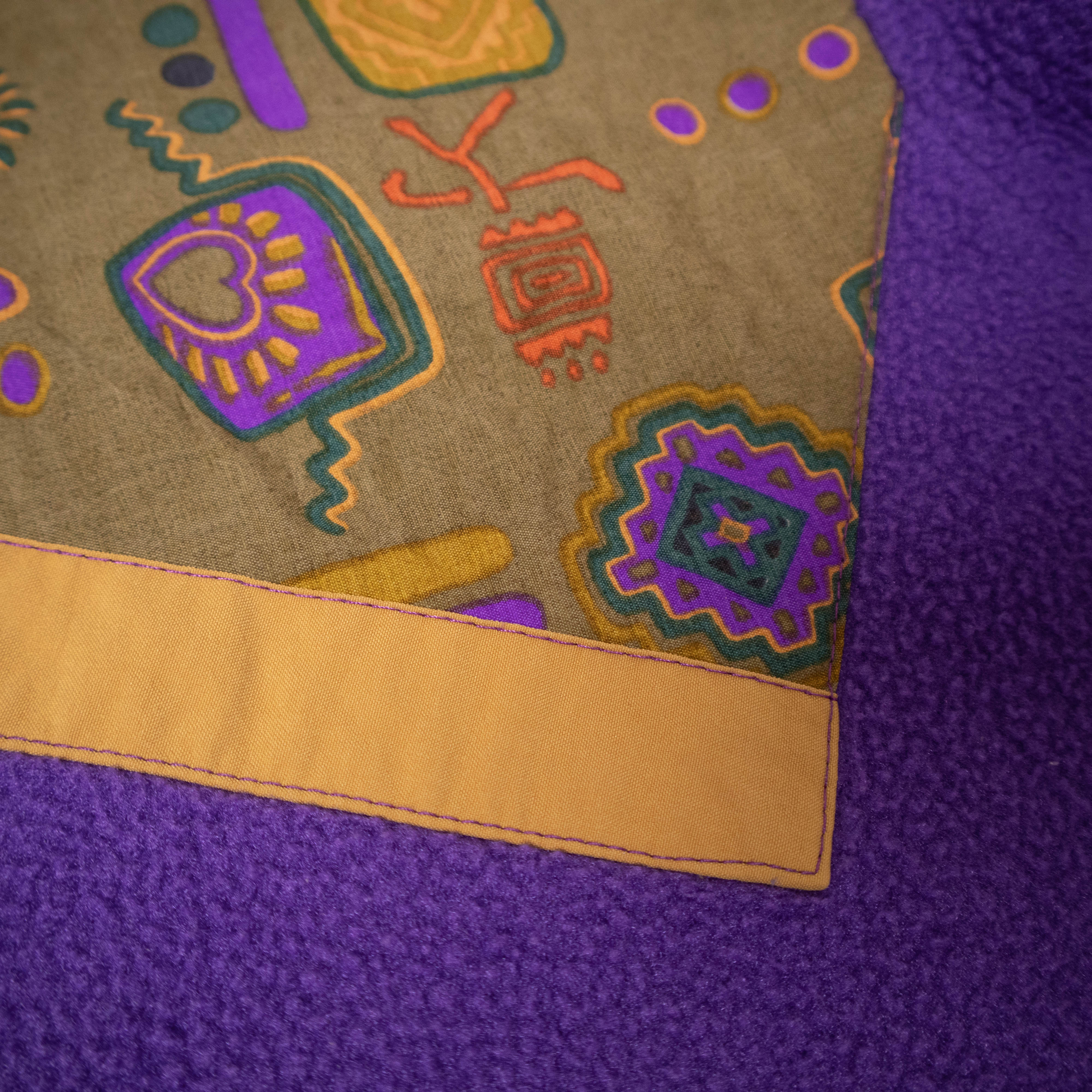 Vintage 80/90s purple and brown Fleece - Size XL