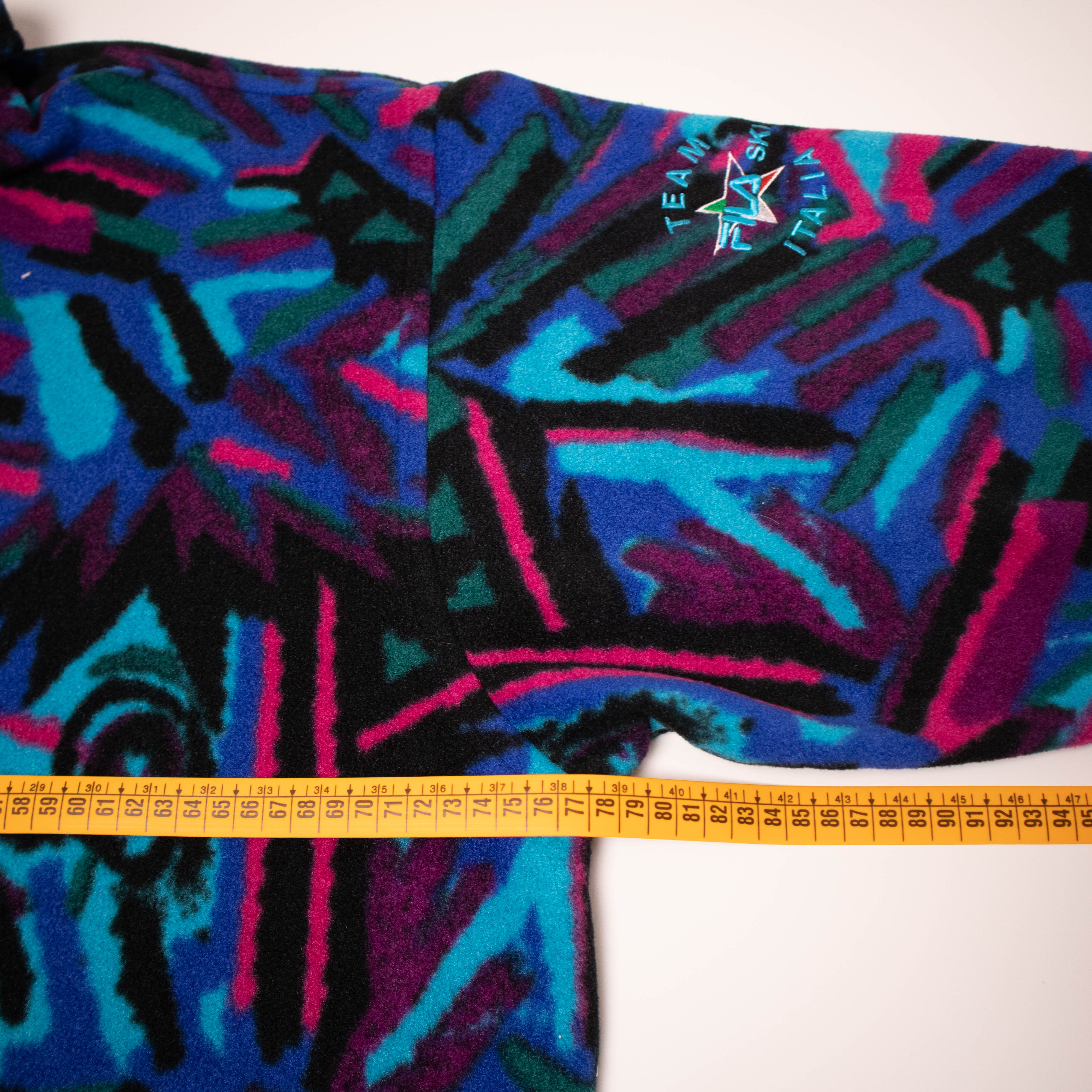 Vintage 80/90s blue Fila Magic Line abstract Fleece - Size XXL