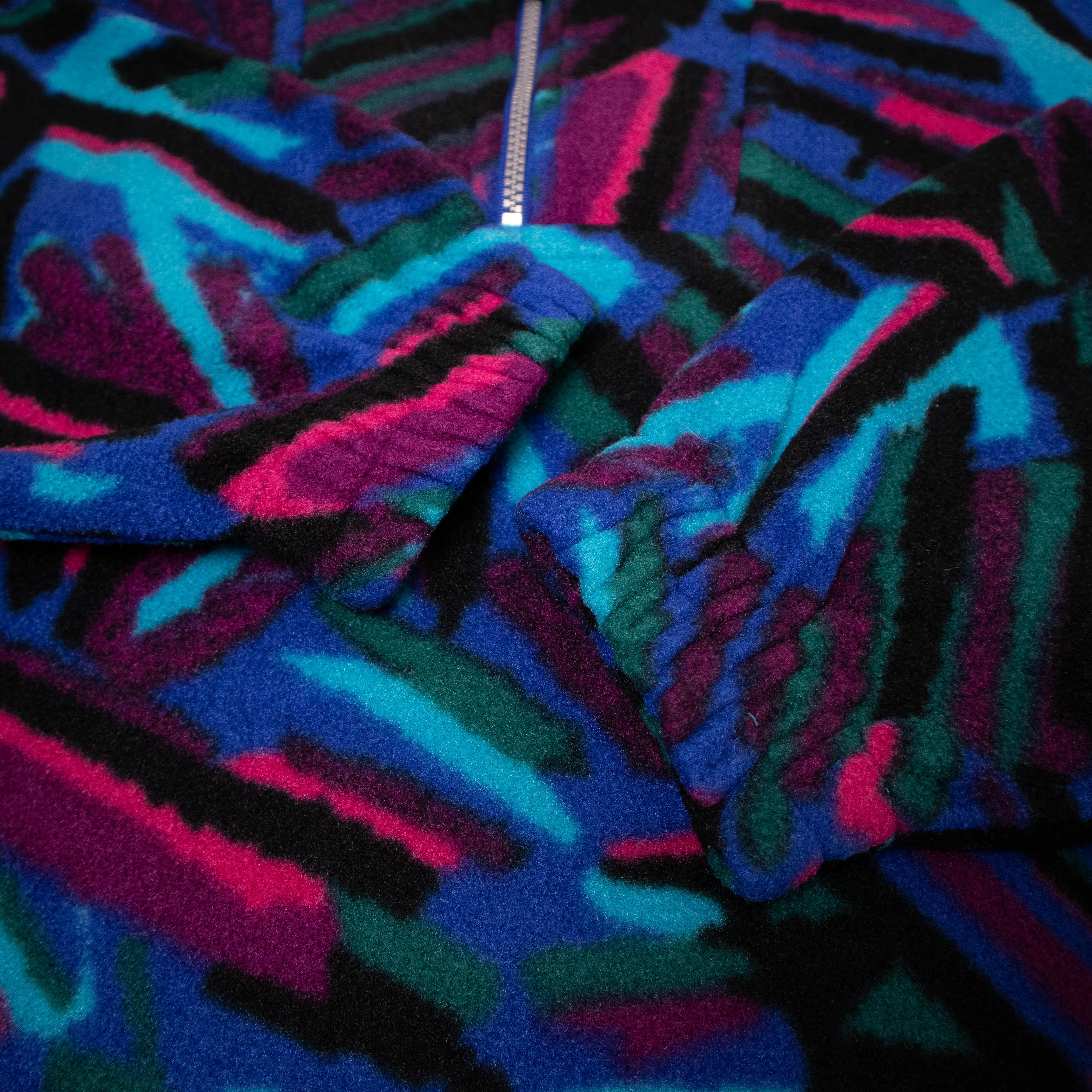 Vintage 80/90s blue Fila Magic Line abstract Fleece - Size XXL