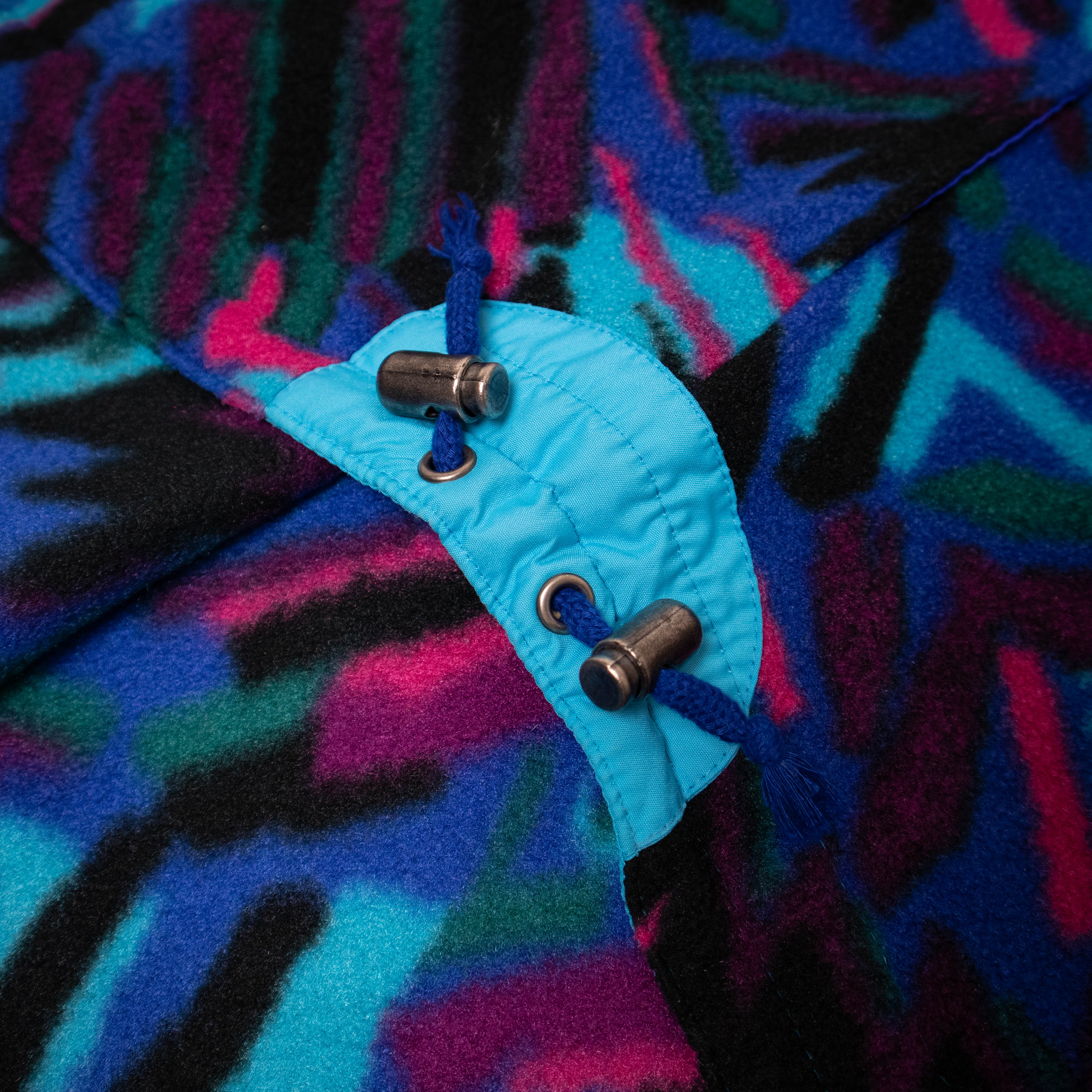 Vintage 80/90s blue Fila Magic Line abstract Fleece - Size XXL