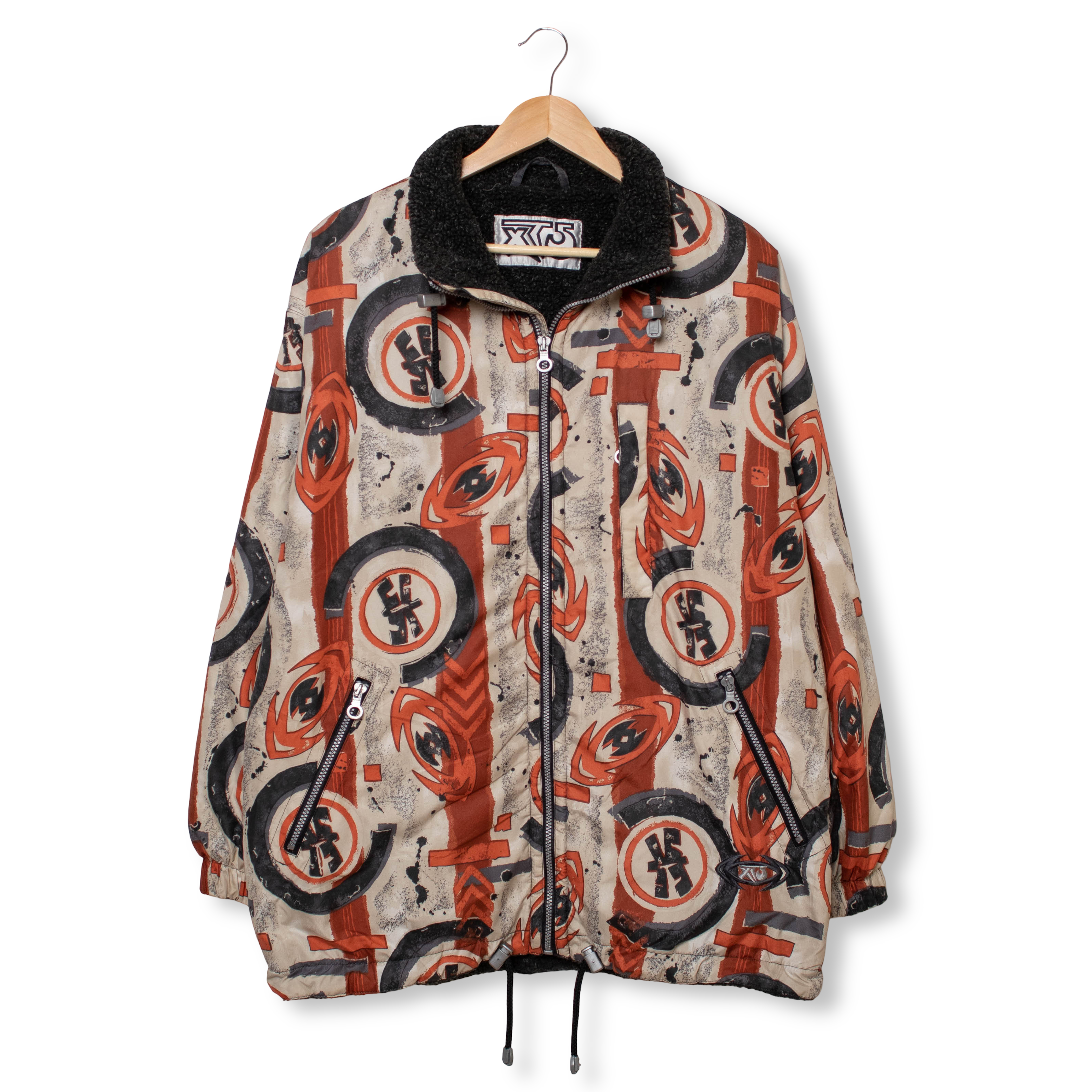 Vintage 80s 90s multicolor abstract Winter Jacket - Size M/L