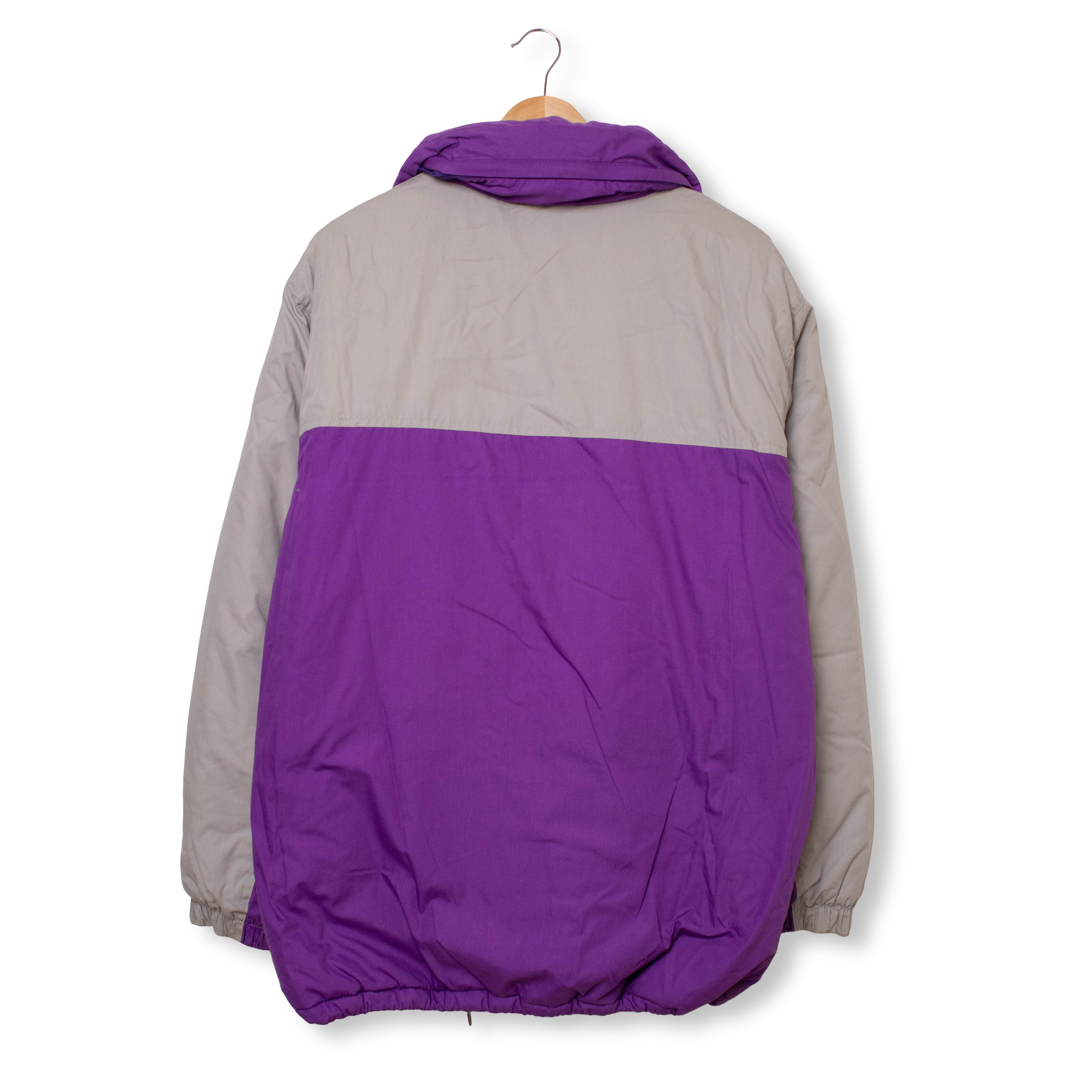 Vintage 80s 90s purple and grey geometric Winter Jacket - Size XL