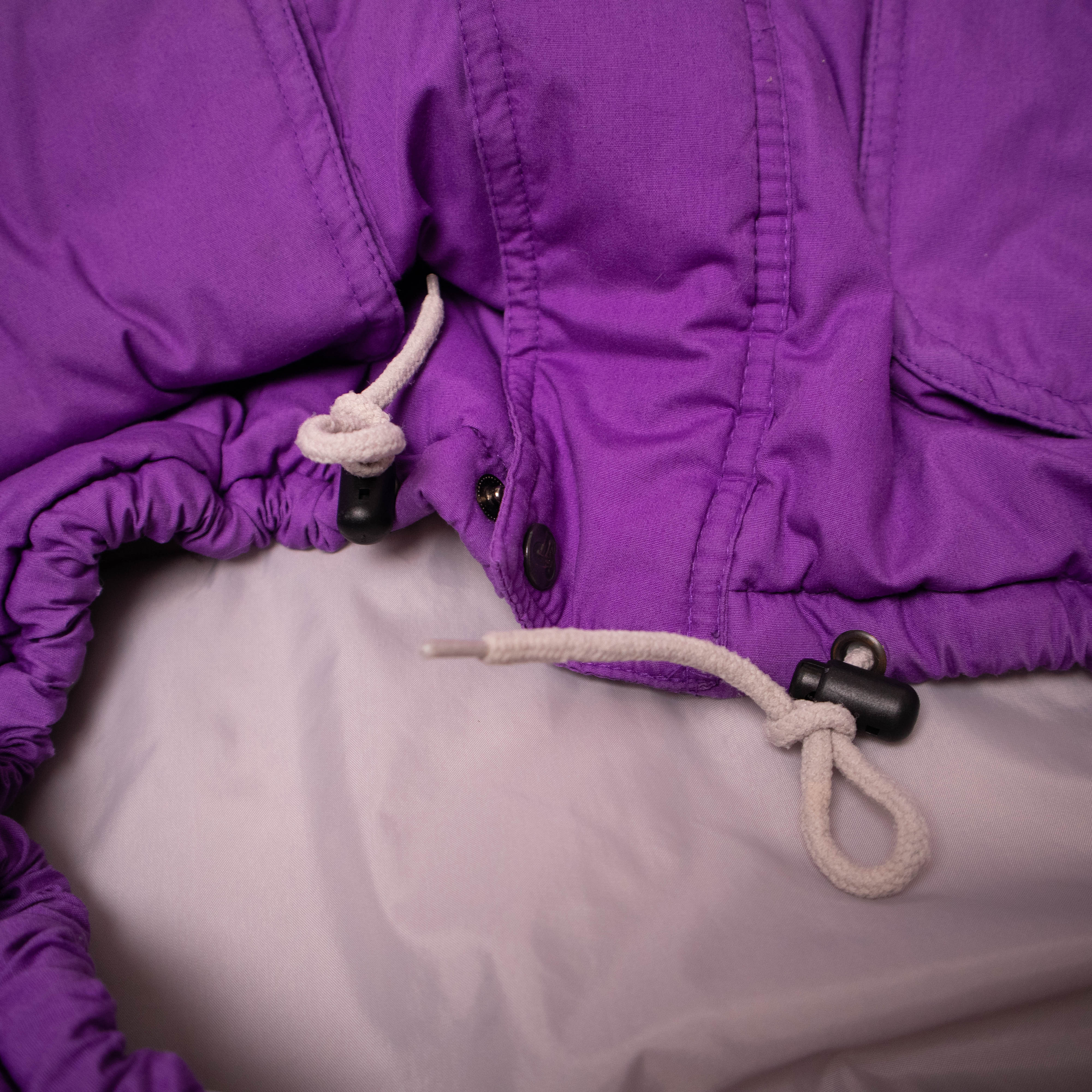 Vintage 80s 90s purple and grey geometric Winter Jacket - Size XL