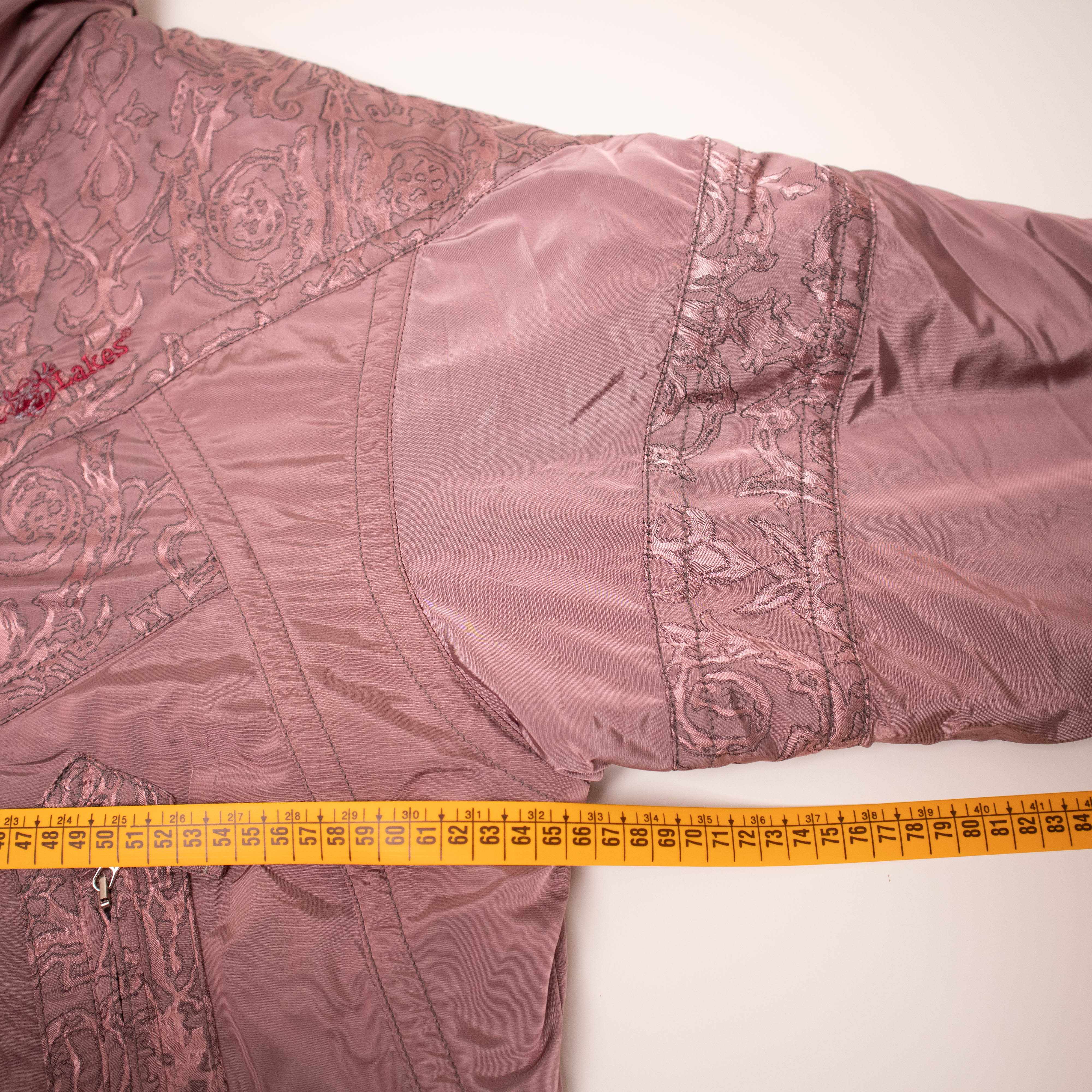 Vintage 80s 90s pink abstract Winter Jacket - Size M