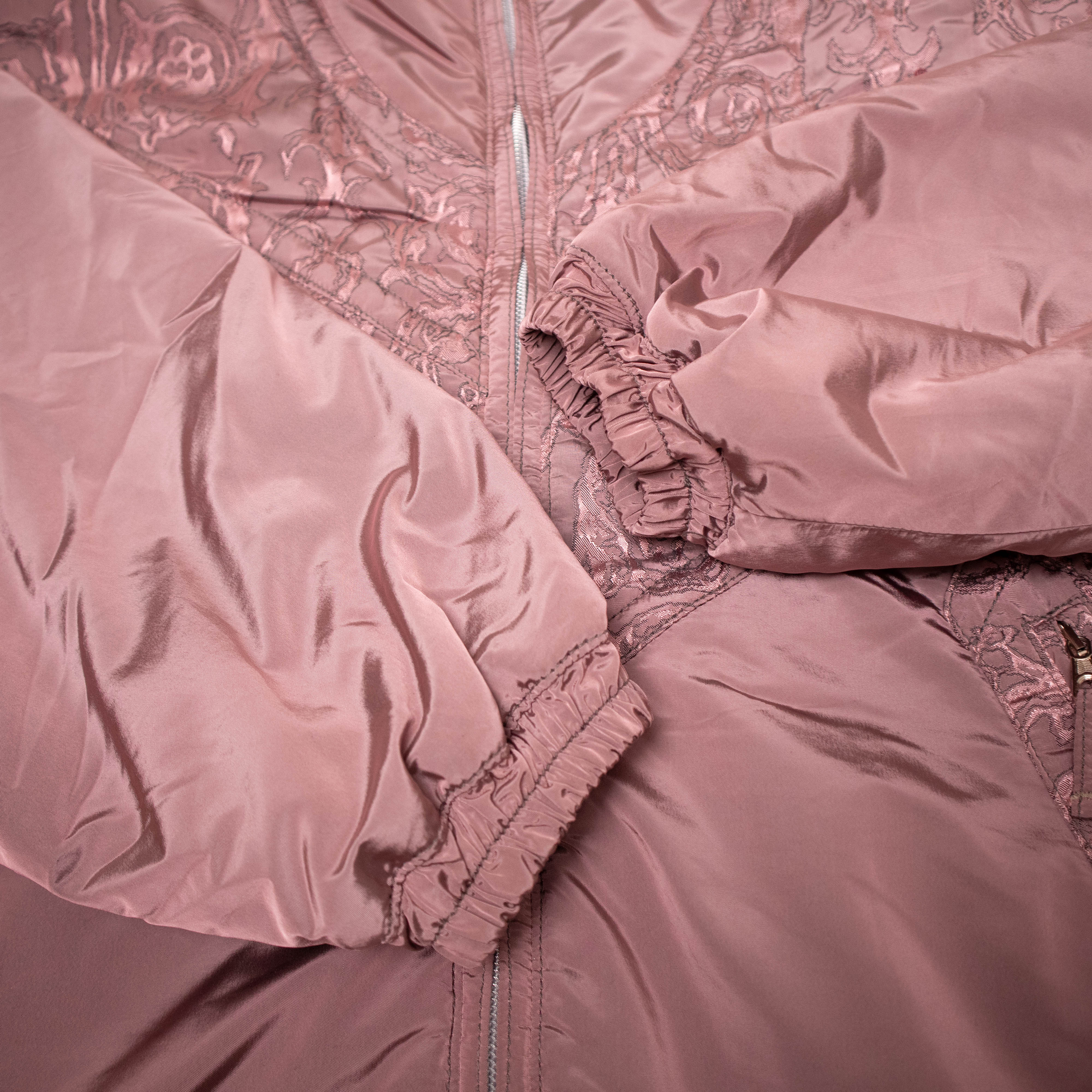 Vintage 80s 90s pink abstract Winter Jacket - Size M