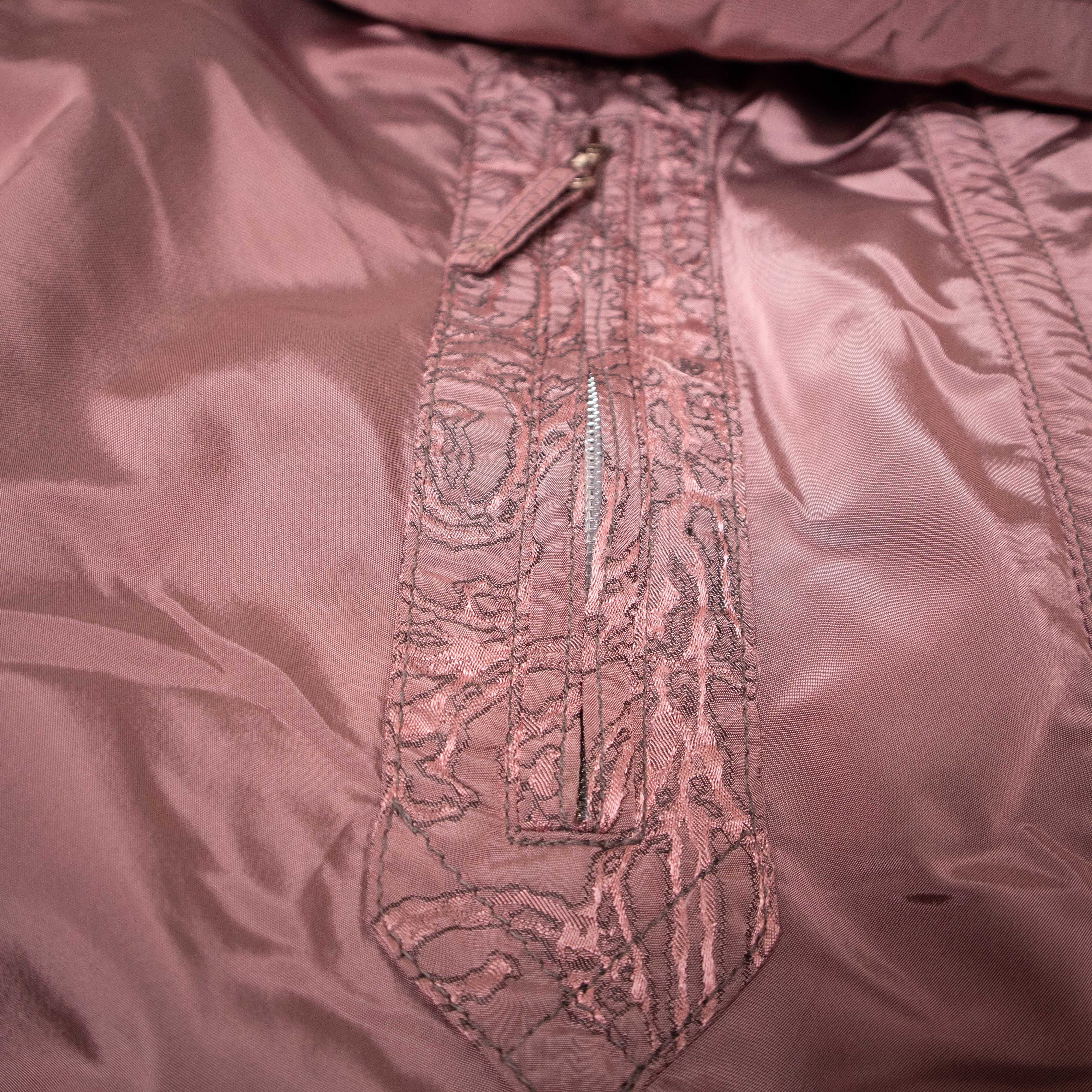 Vintage 80s 90s pink abstract Winter Jacket - Size M