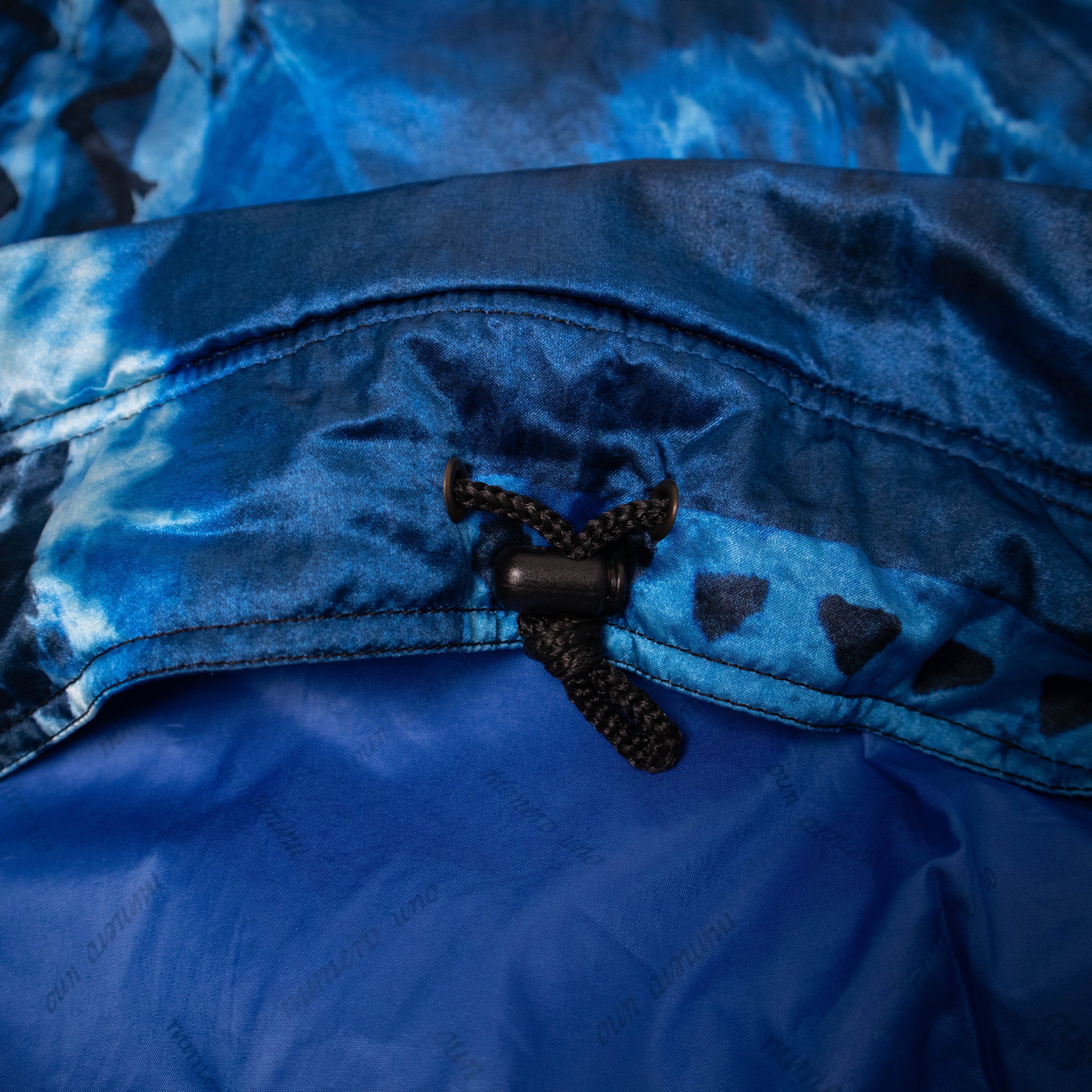 Vintage 80s 90s blue and navy abstract Winter Jacket - Size XL