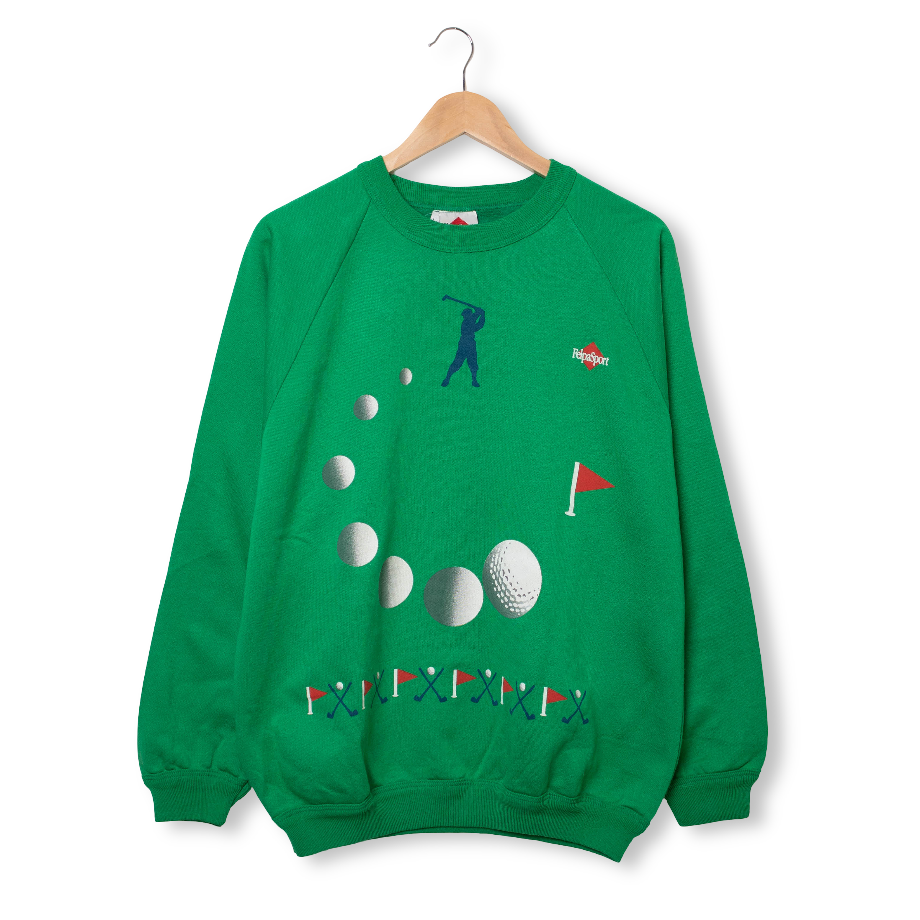 Vintage 80s 90s green Felpasport Parmalat Sweatshirt - Size L