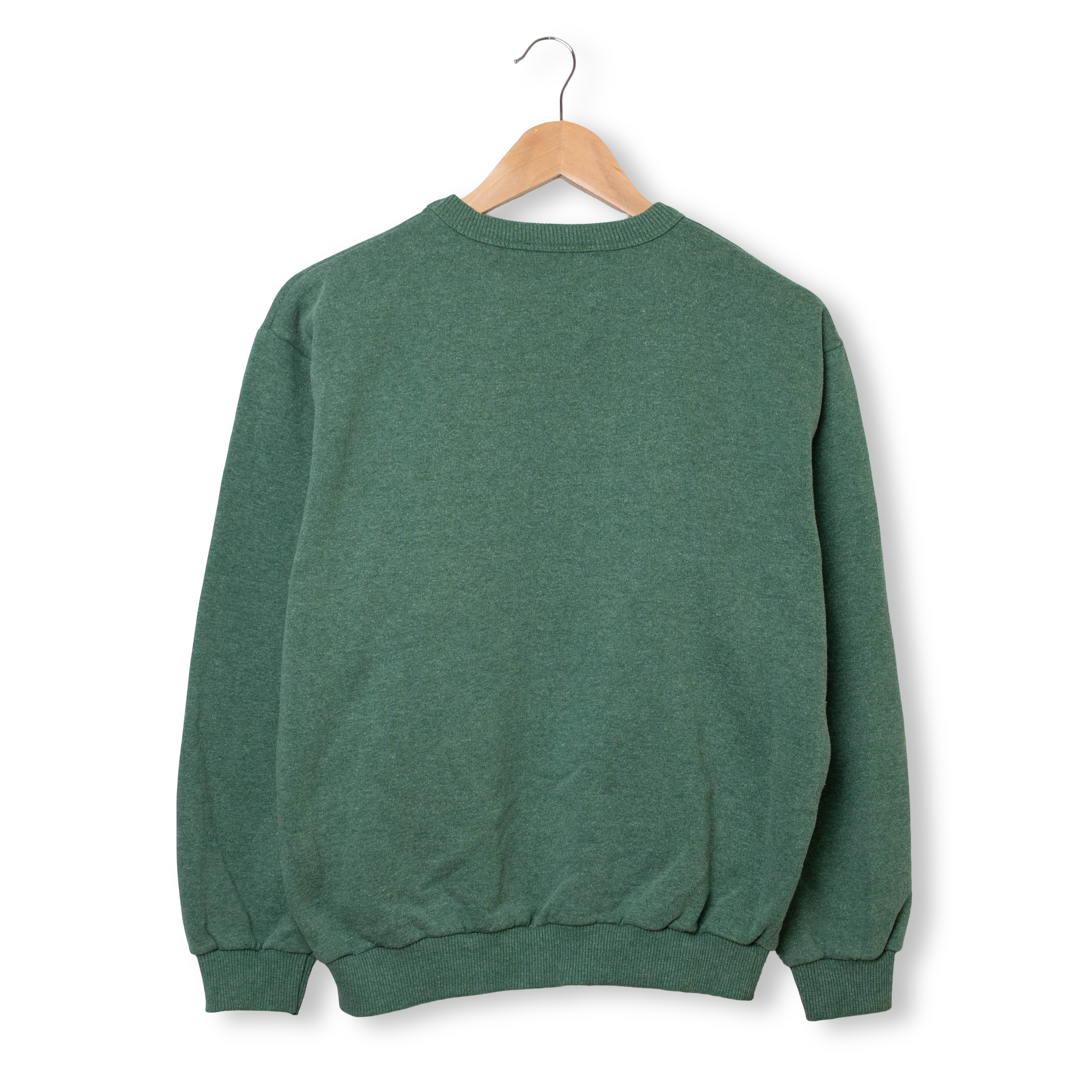 Vintage 80s 90s green printed Sweatshirt - Size S