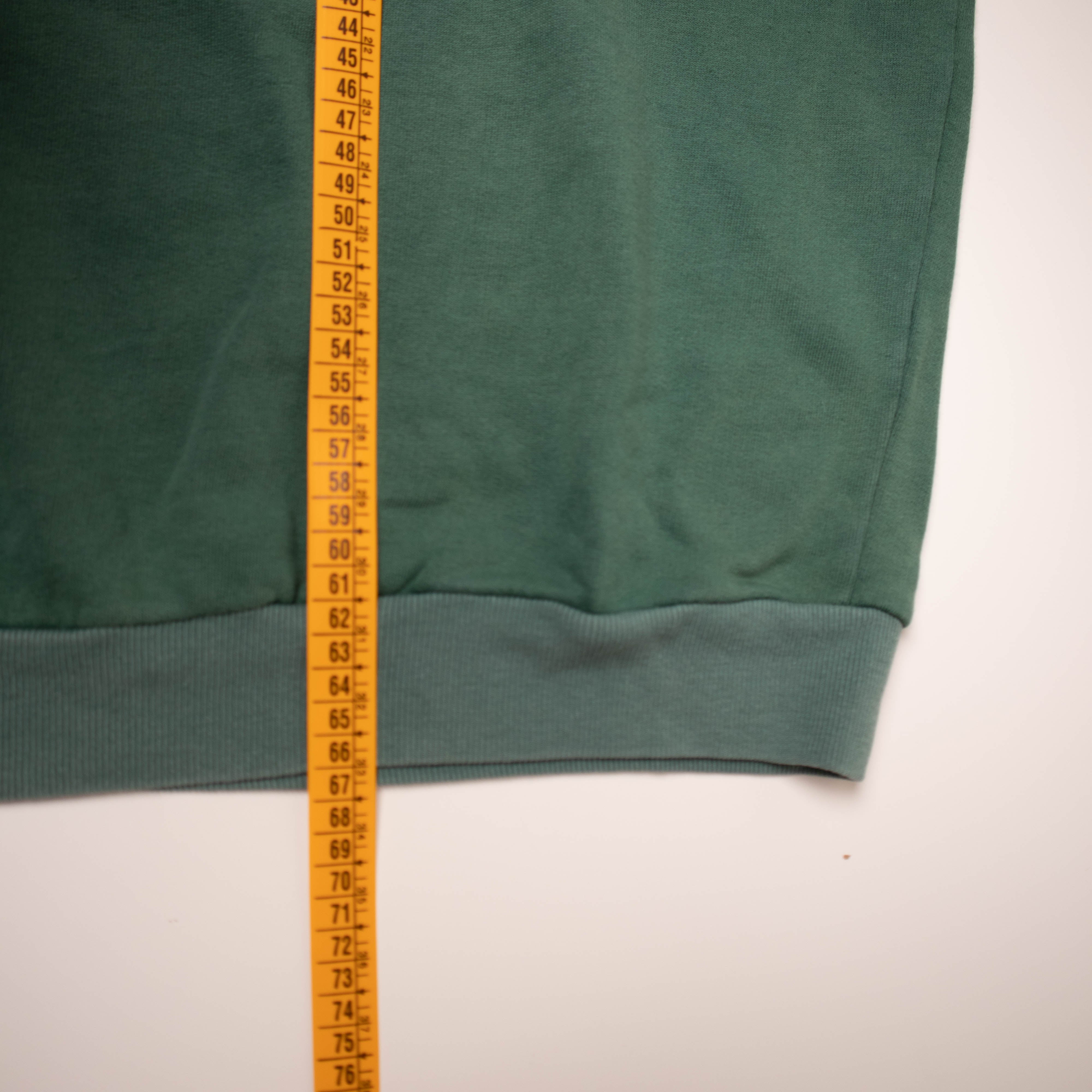 Vintage 80s 90s dark green embroidered Sweatshirt - Size L