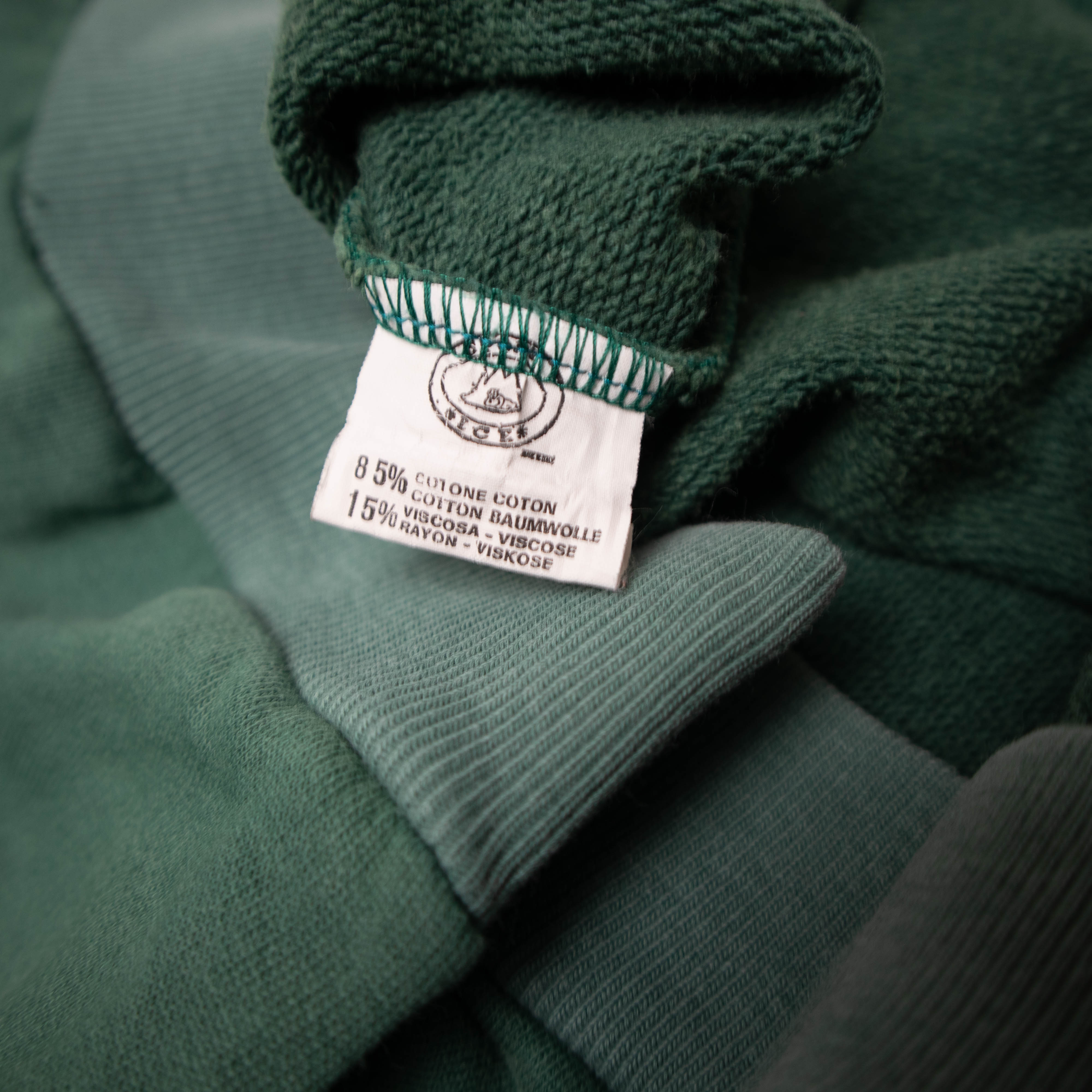 Vintage 80s 90s dark green embroidered Sweatshirt - Size L