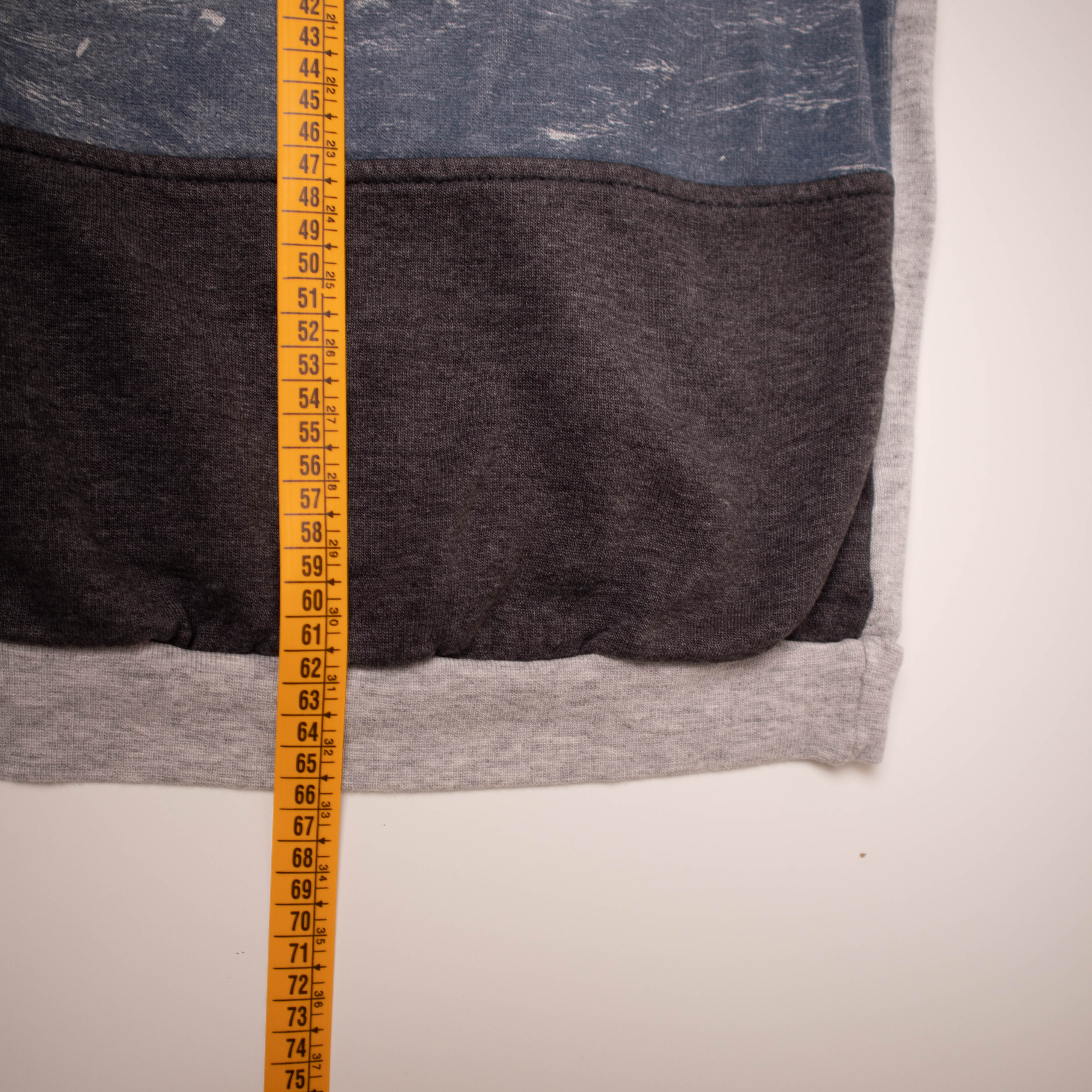 Vintage 80s 90s grey quarter zip embroidered Sweatshirt - Size L