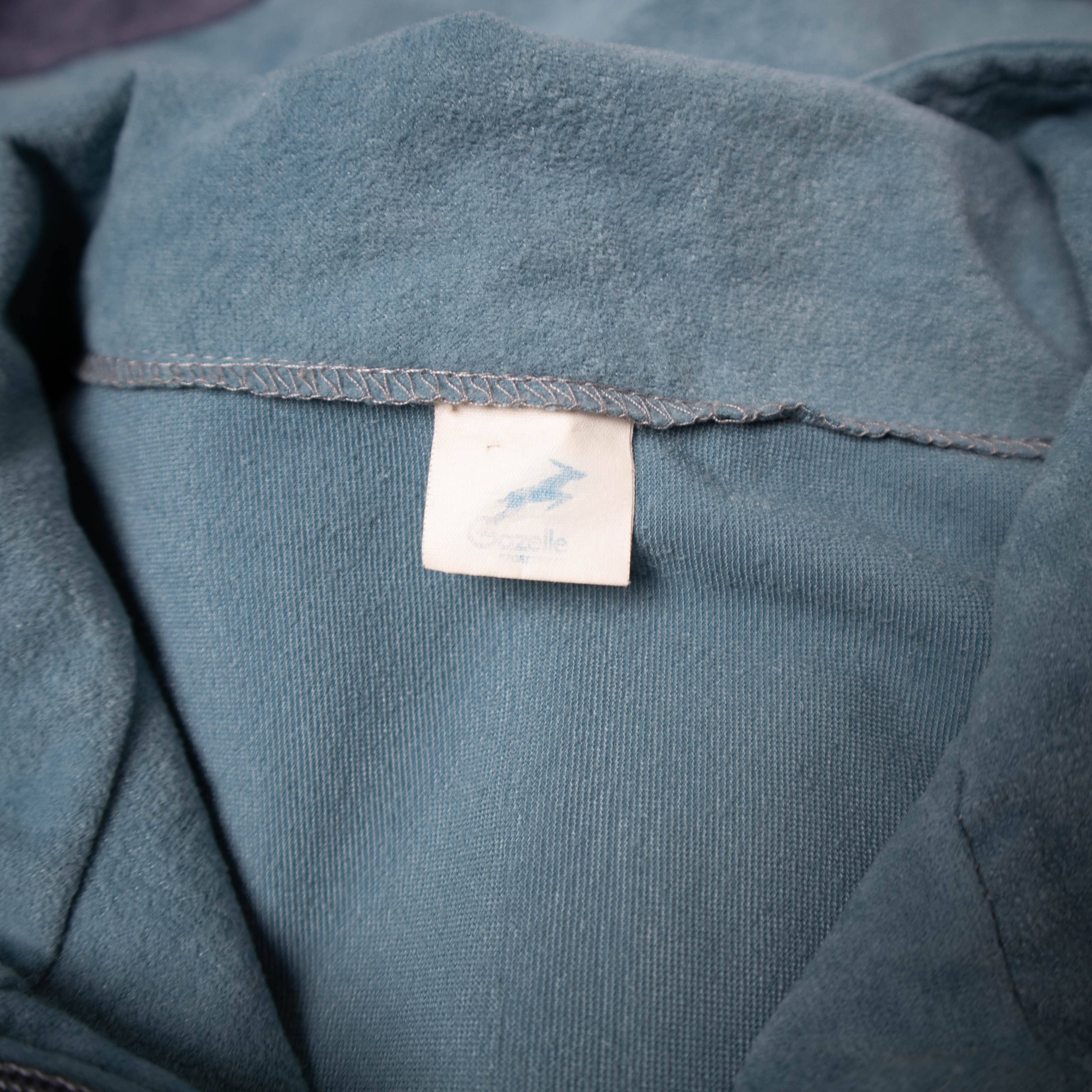 Vintage 80s 90s blue and purple full zip Sweatshirt - Size L