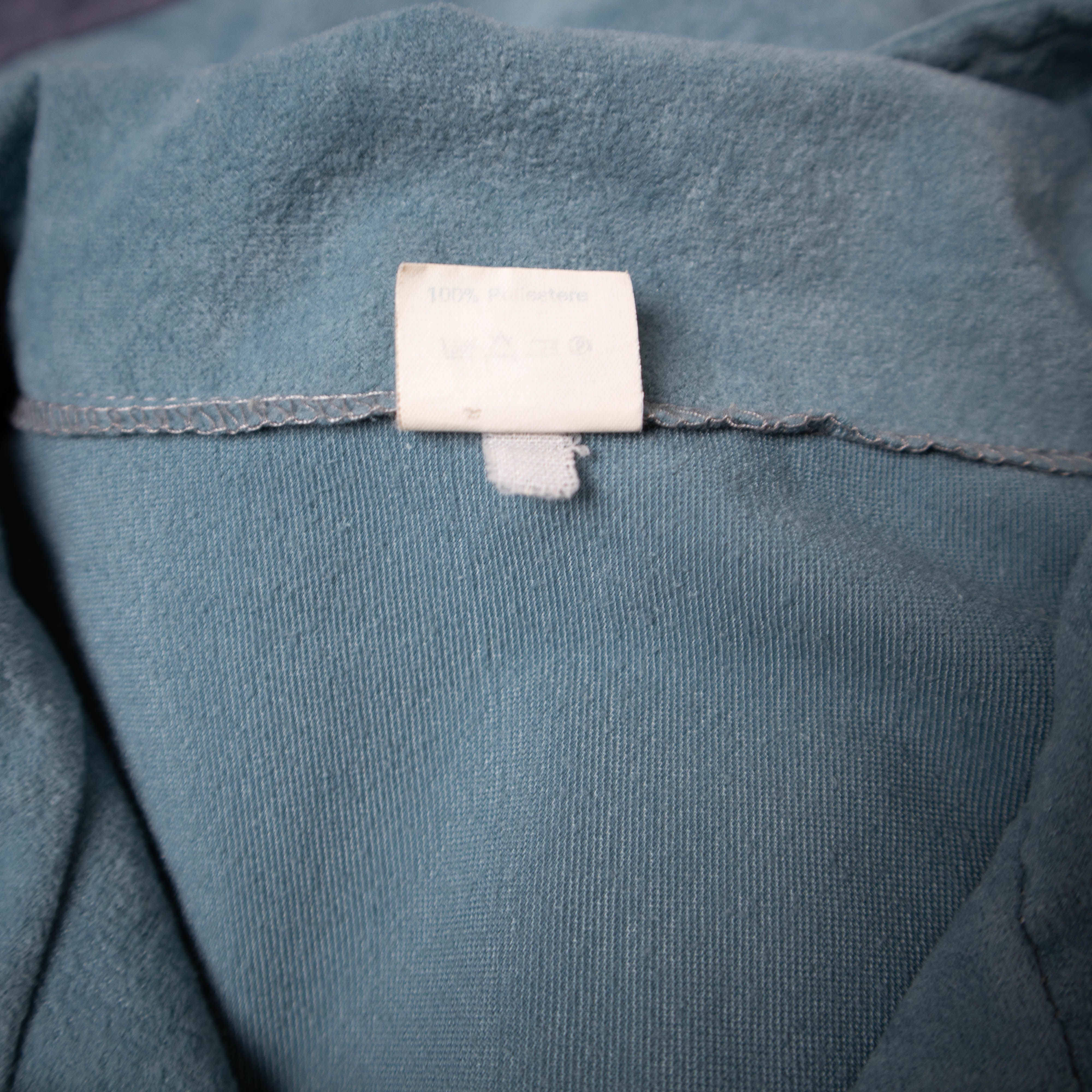 Vintage 80s 90s blue and purple full zip Sweatshirt - Size L