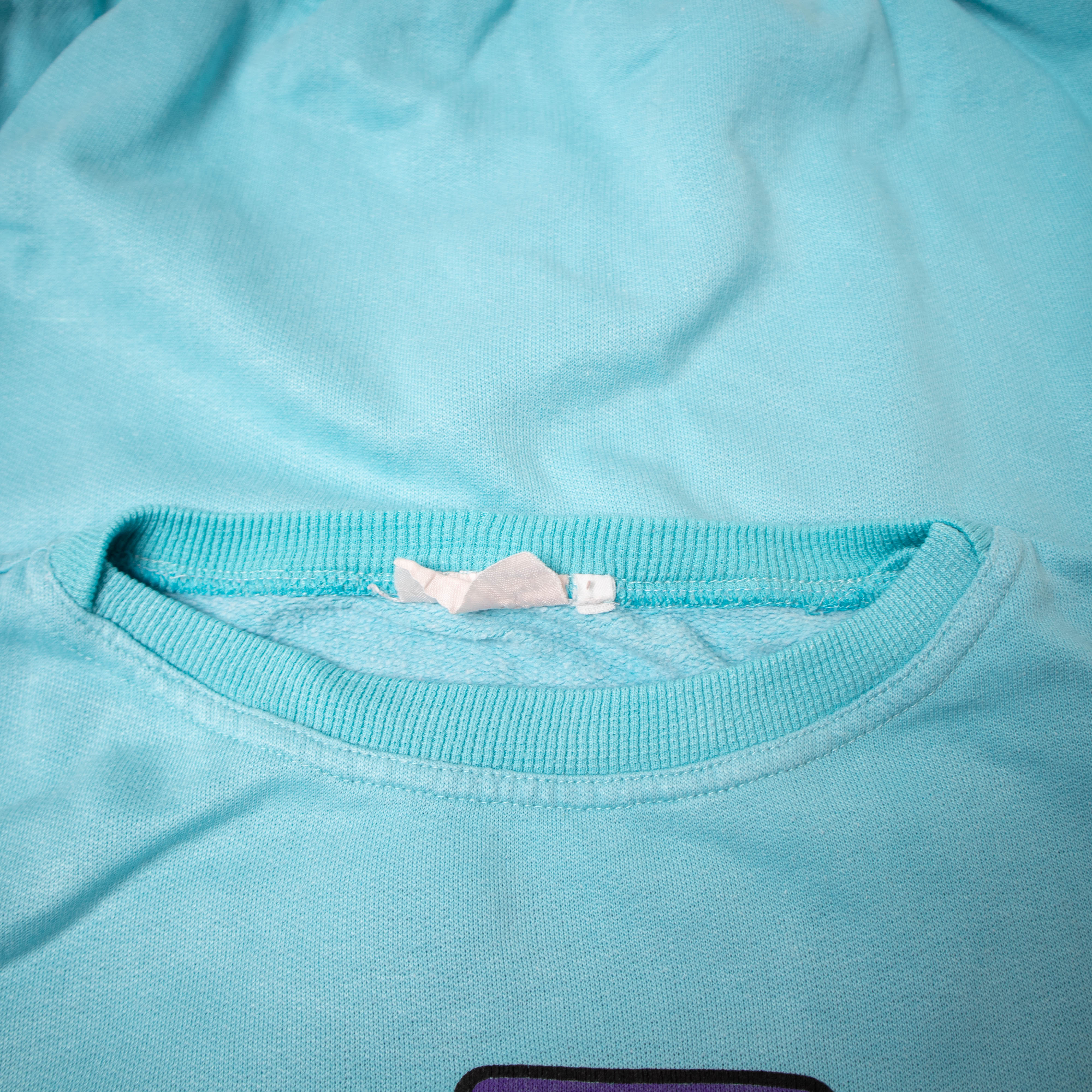 Vintage 80s 90s blue printed Sweatshirt - Size L