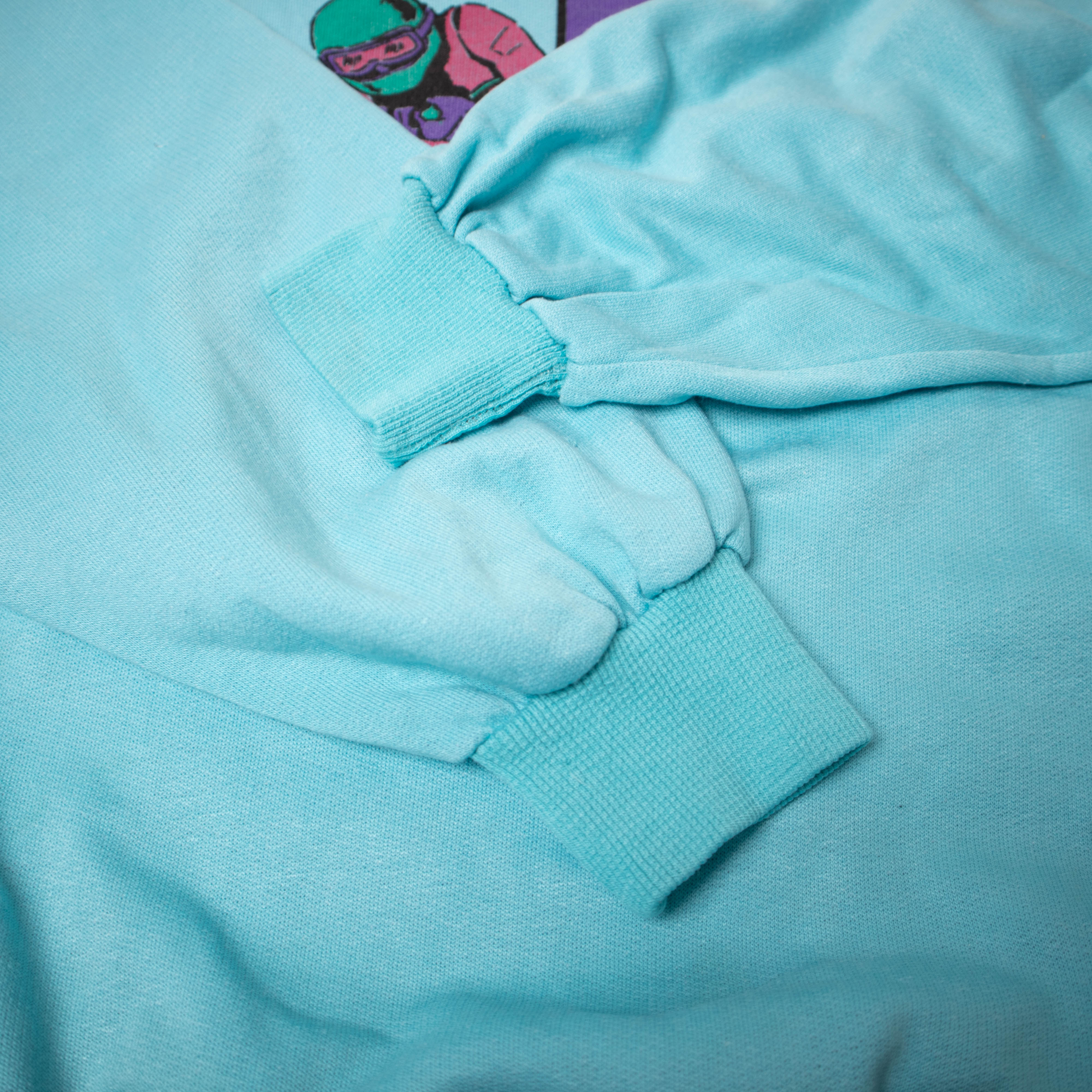 Vintage 80s 90s blue printed Sweatshirt - Size L