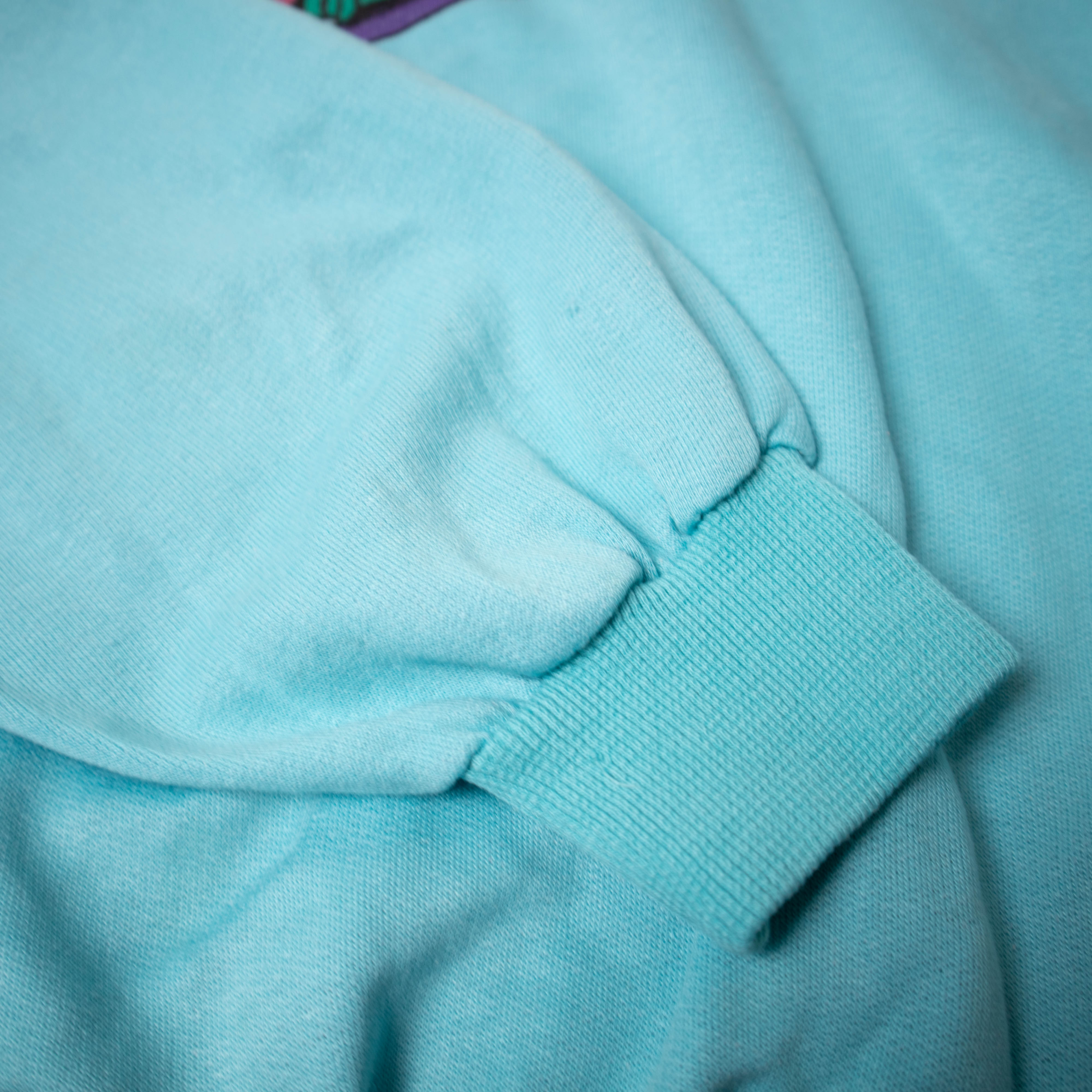 Vintage 80s 90s blue printed Sweatshirt - Size L