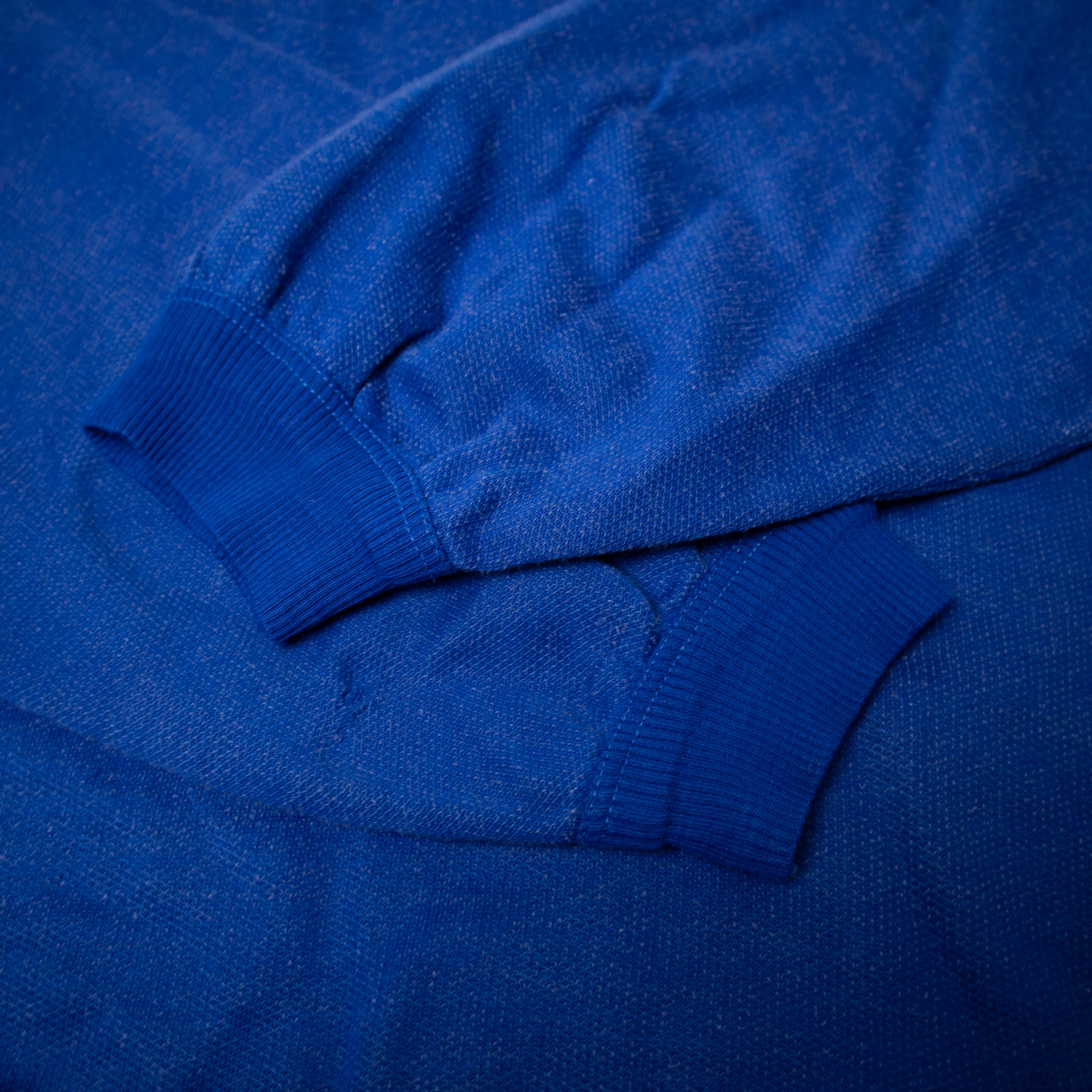 Vintage 80s 90s blue buttoned printed Sweatshirt - Size XL