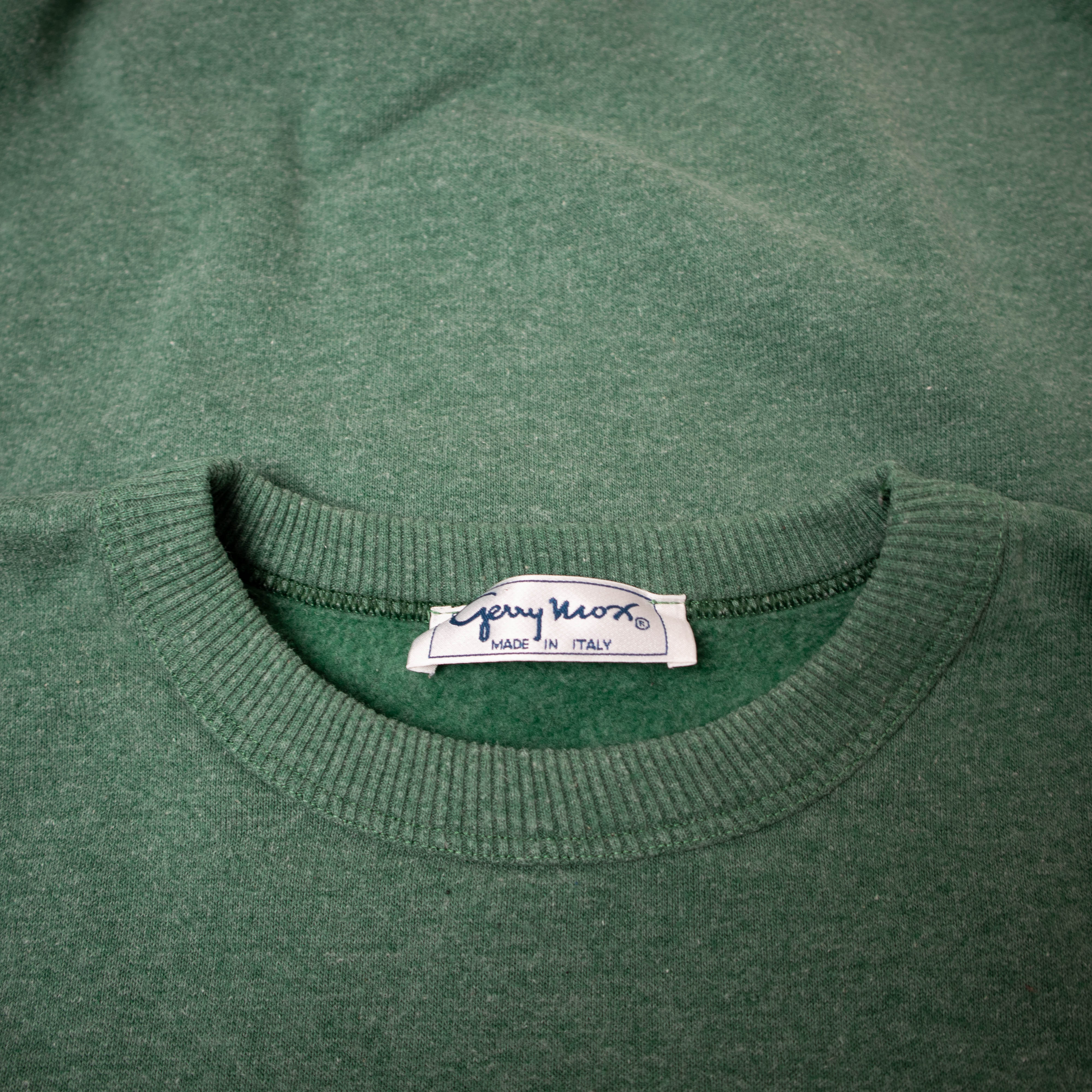 Vintage 80s 90s green printed Sweatshirt - Size S