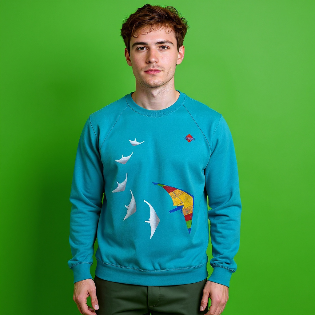 Vintage 80s 90s blue Felpasport Parmalat Sweatshirt - Size L