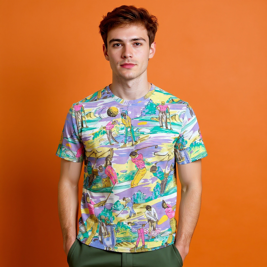 Vintage 90s multicolor graphic print T shirt - Size XL